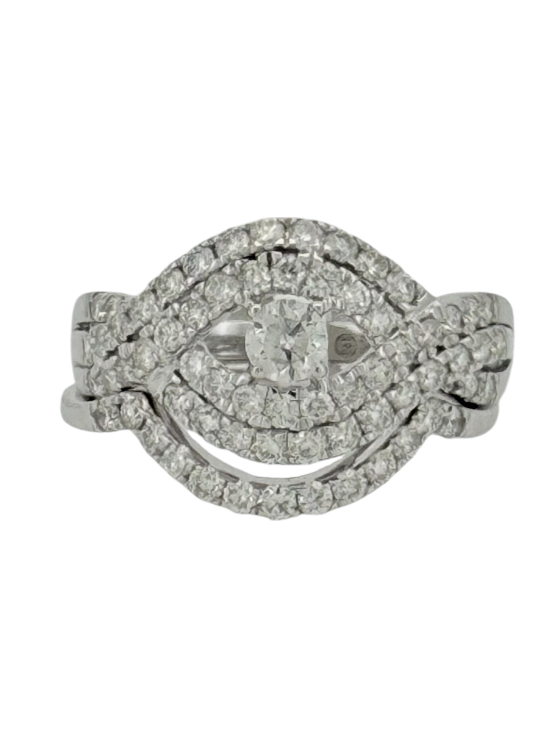 Rings Women 1.03ct 14 KT diamonds Size 7 Weight 4.1gm