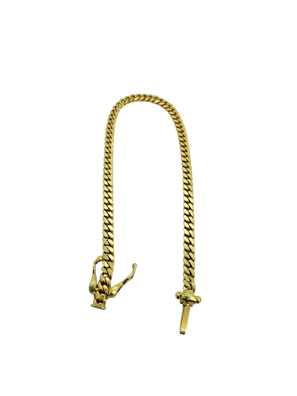 Bracelets Boy Cuban link 10k Solid gold Size 6''*3mm Weight 4.4gm