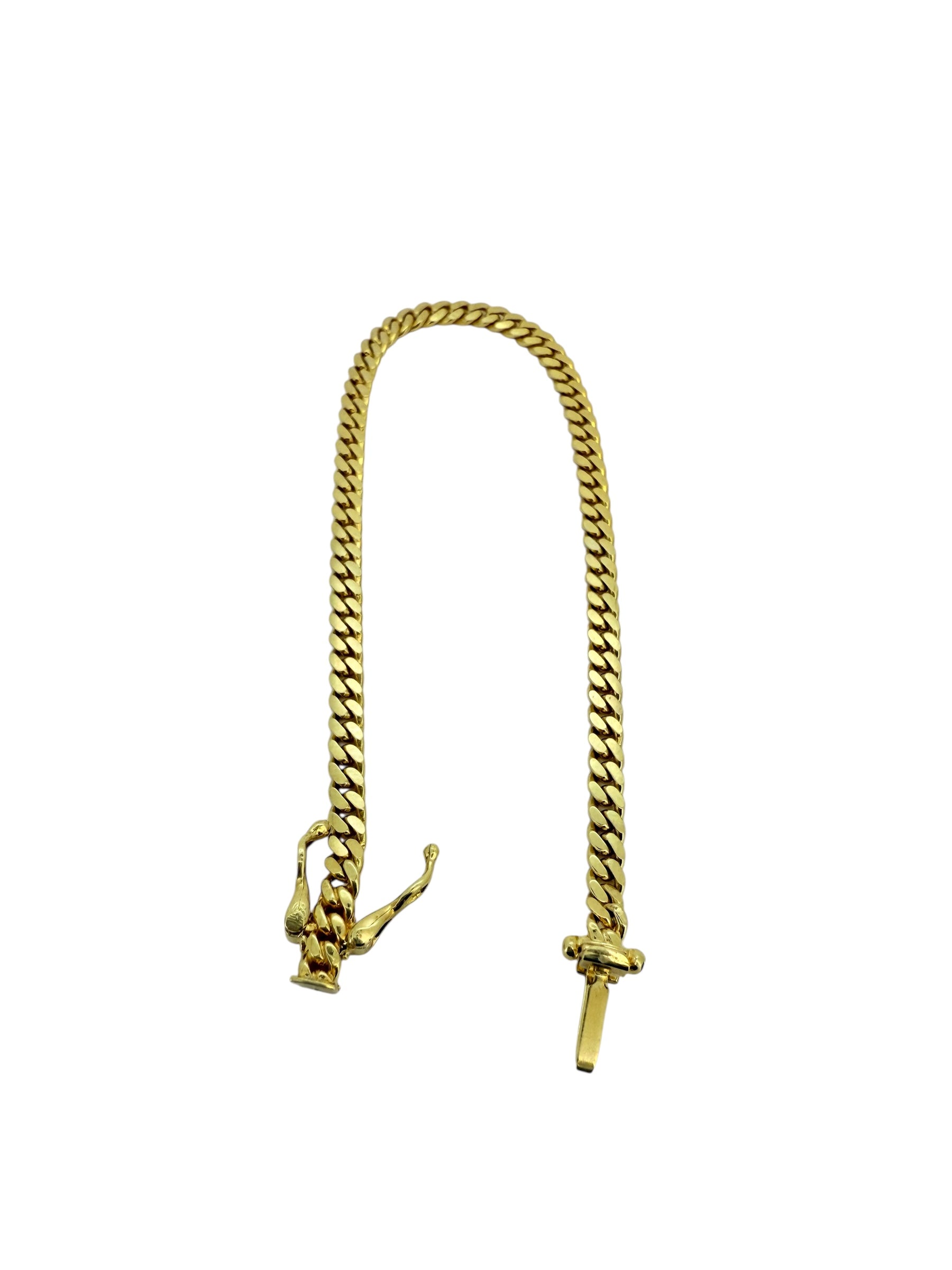 Bracelets Boy Cuban link 10k Solid gold Size 6''*3mm Weight 4.4gm