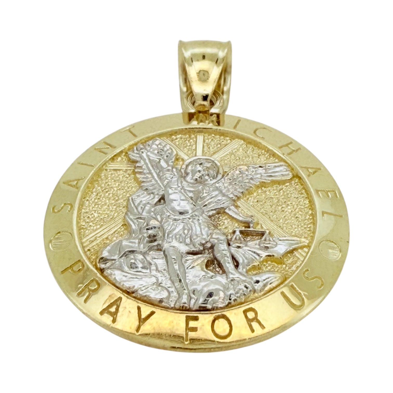 Pendants San Miguel Arcángel 10k Hollow Weight 3.2gm