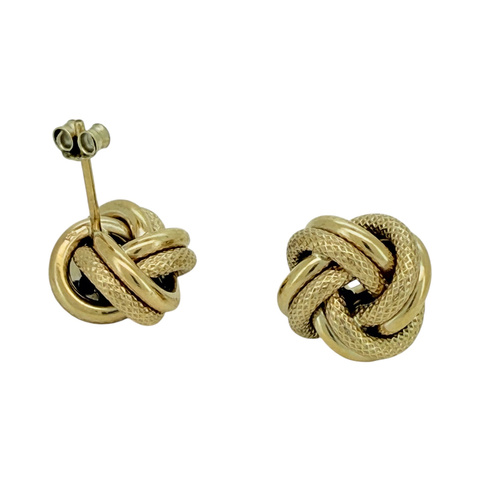 Earrings nudo 10k Hollow Weight 1.9gm