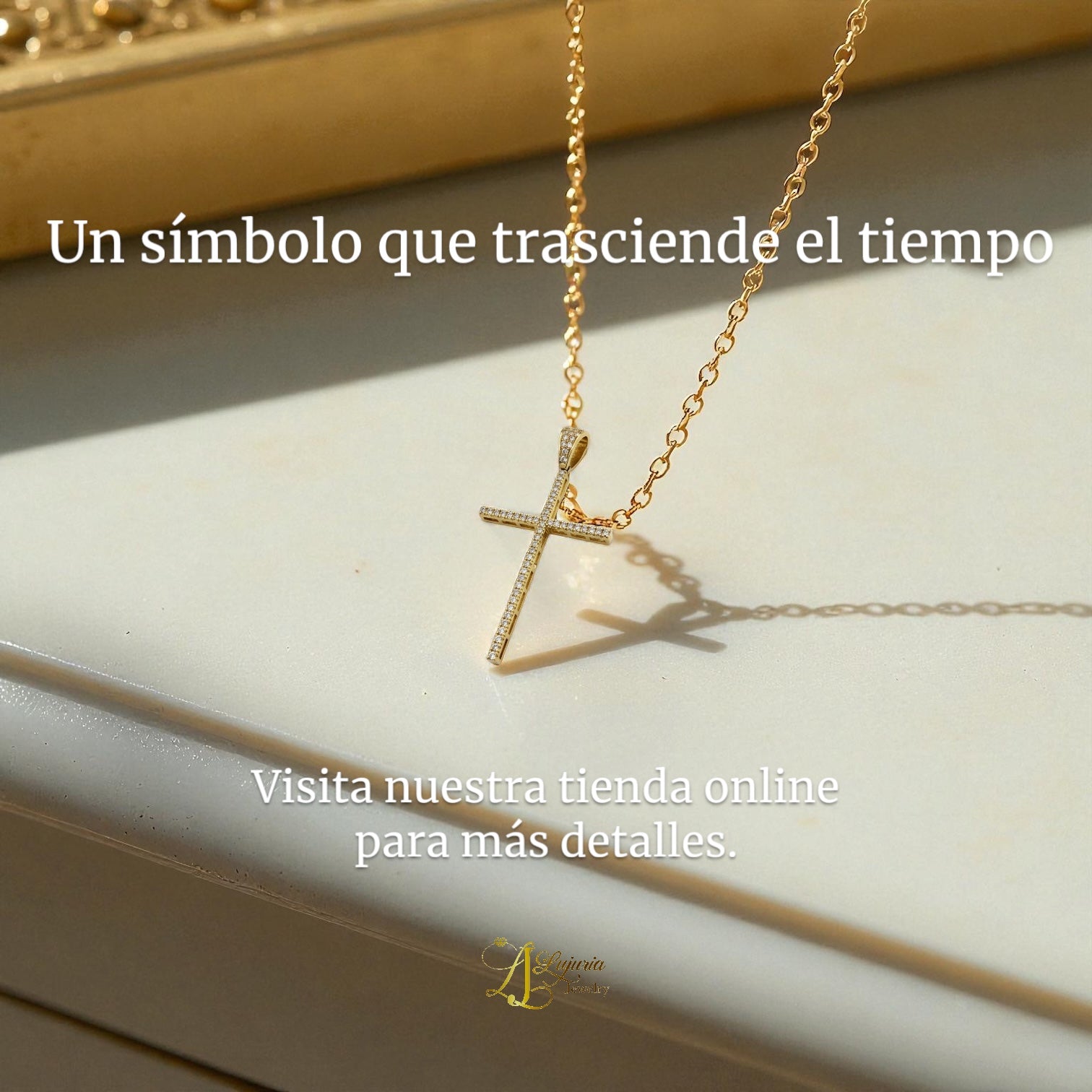 Pendants cross 14 KT zicornia Weight 2.3gm