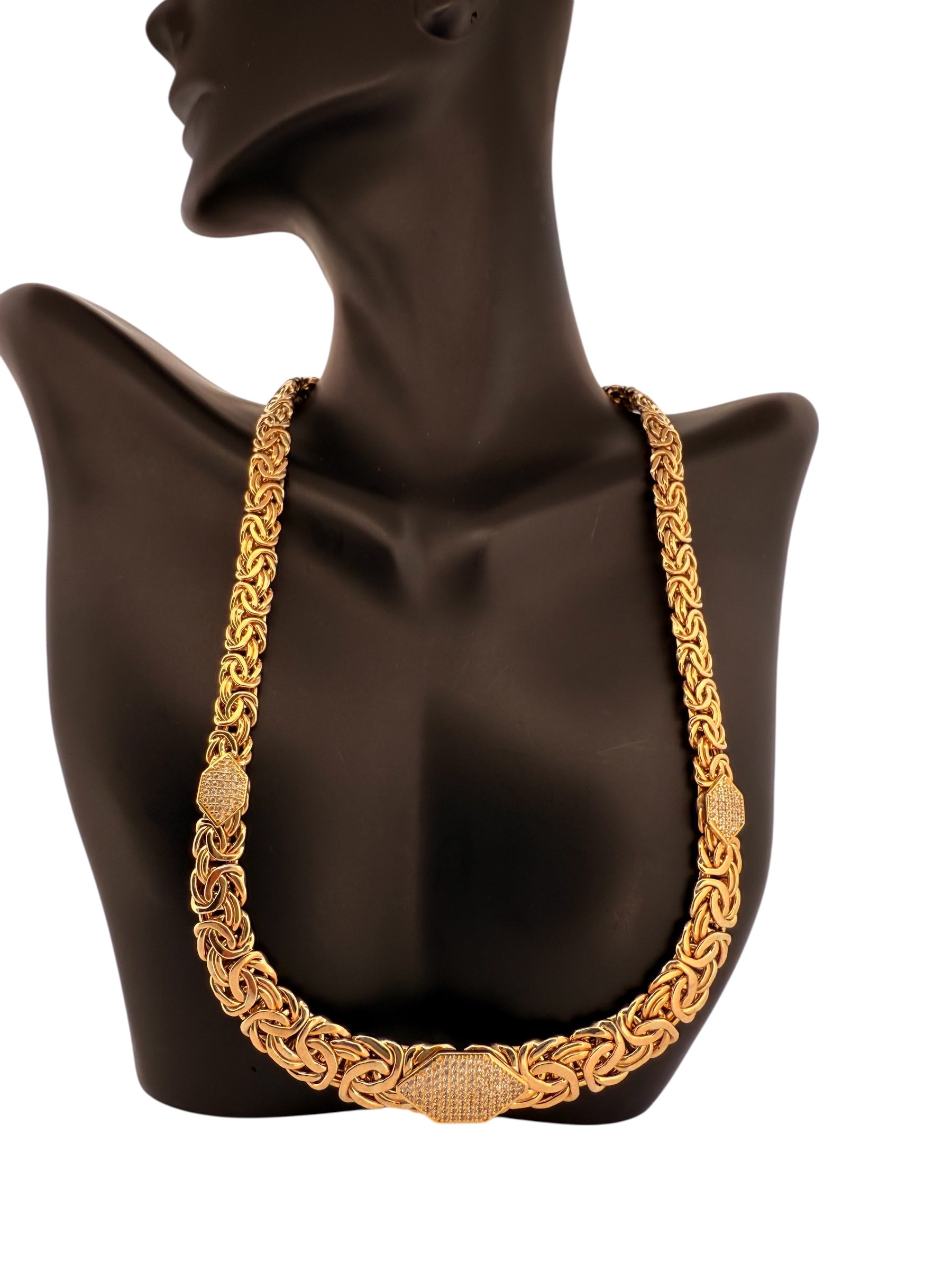 Chokers Vizantino 10k Hollow Size 18'' Weight 21.9gm