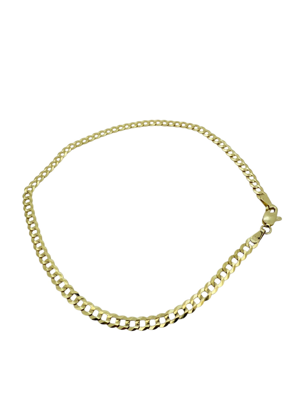 Anklets 10k Solid gold Size 10''*3.6mm Weight 3.3gm
