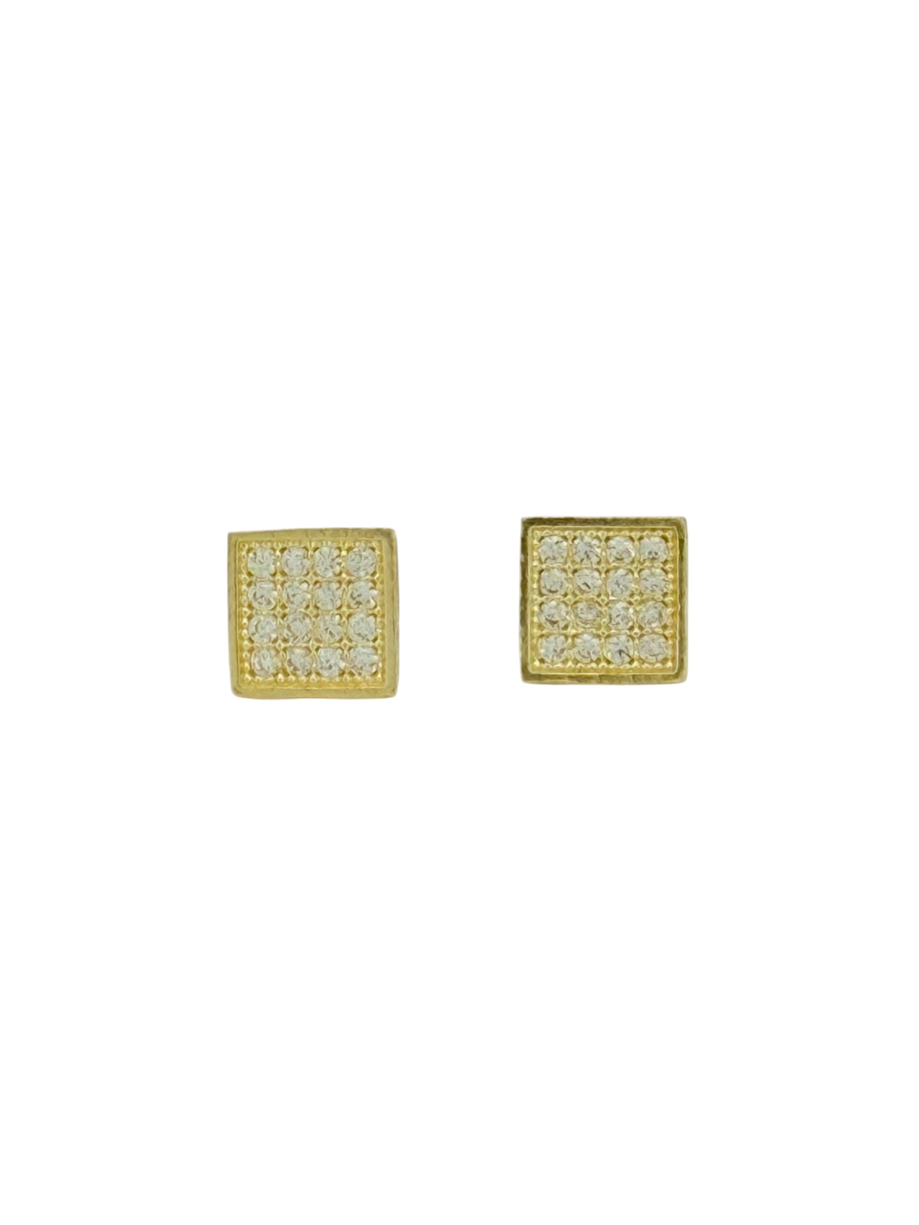 Earrings 10k zicornia Weight 1.3gm