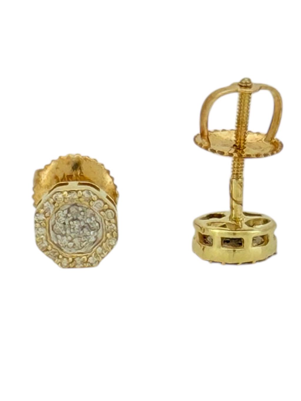 Earrings DIA-0.13CT 14 KT diamonds Weight 1.1gm