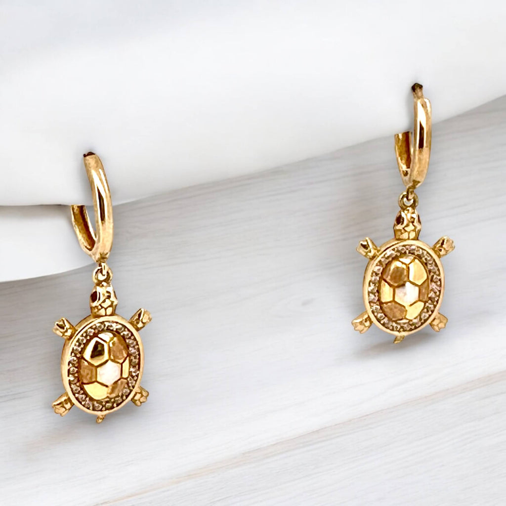 Earrings jicotea 10k zicornia Weight 3gm
