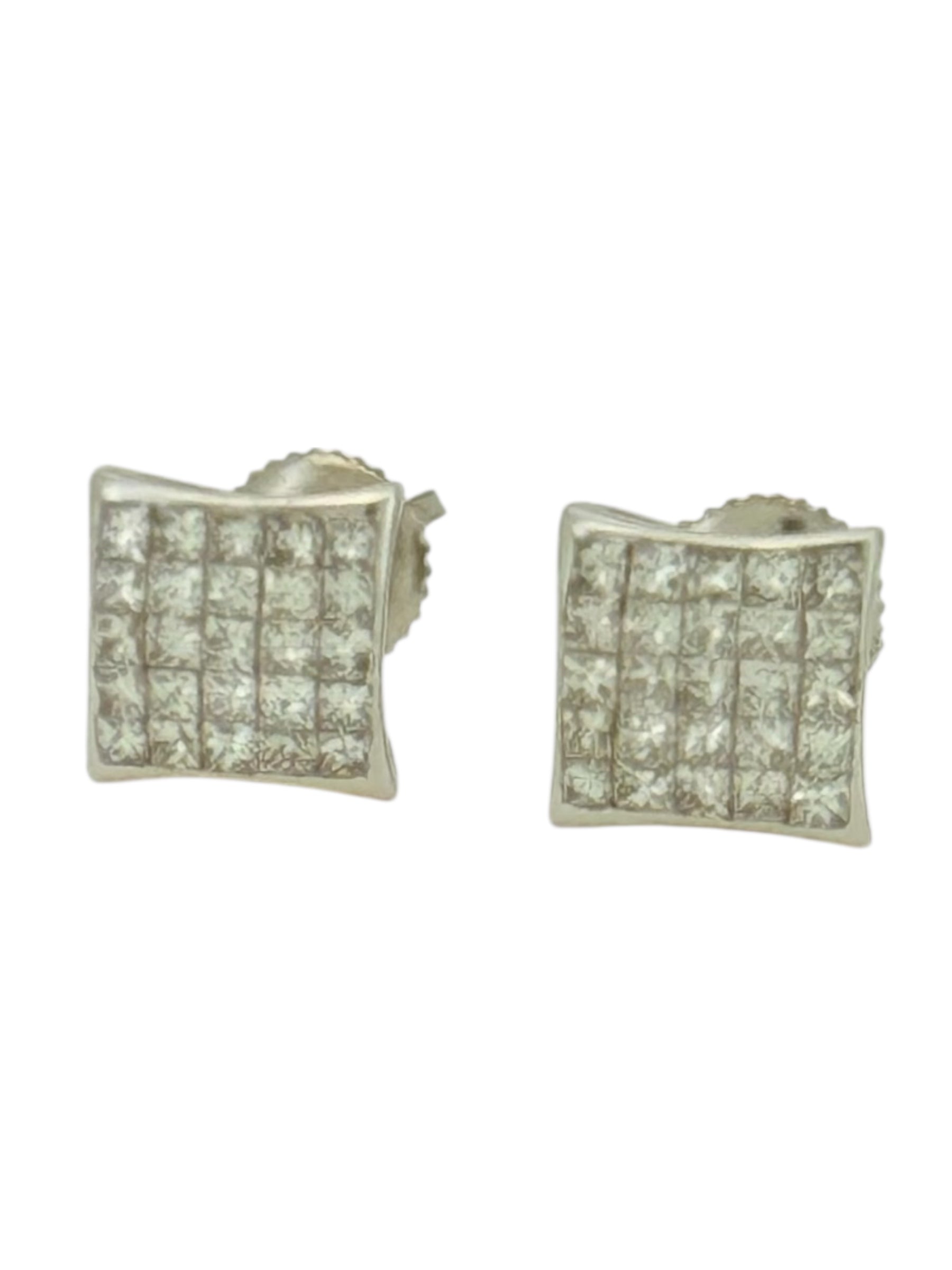 Earrings 0.79ct 14 KT diamonds Weight 1.9gm
