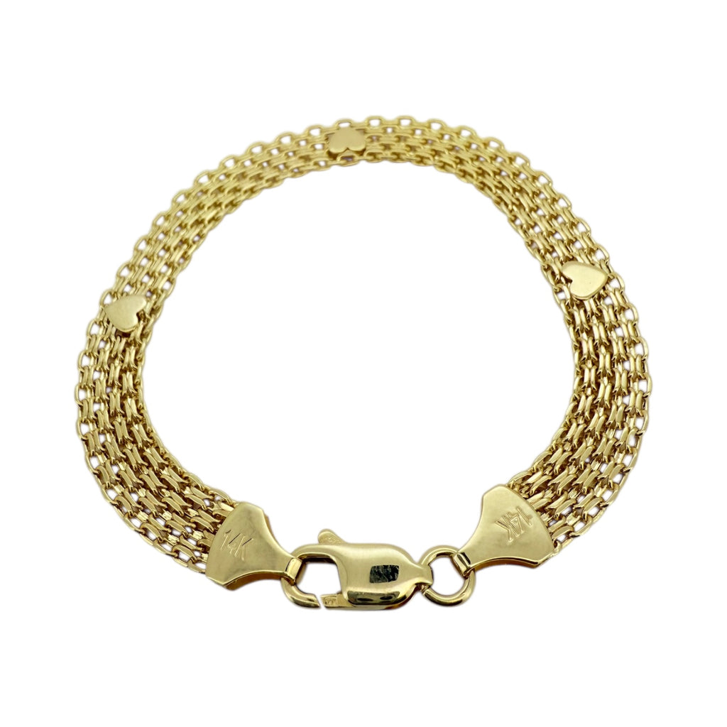 Bracelets Bismark 14 KT Hollow Size 7 Weight 4.4gm