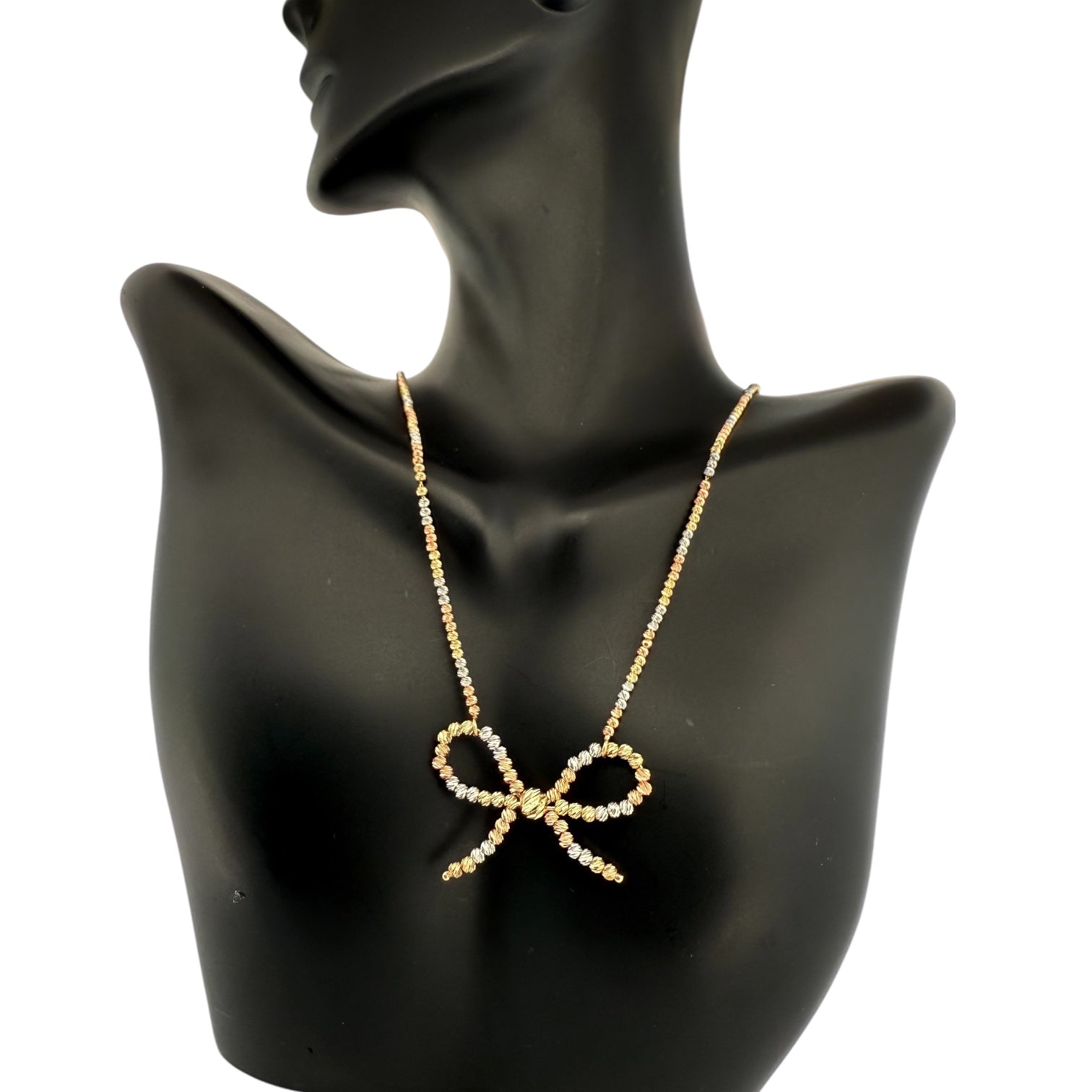 Chains Ribbon 14 KT Hollow Size 16'' Weight 7.8gm