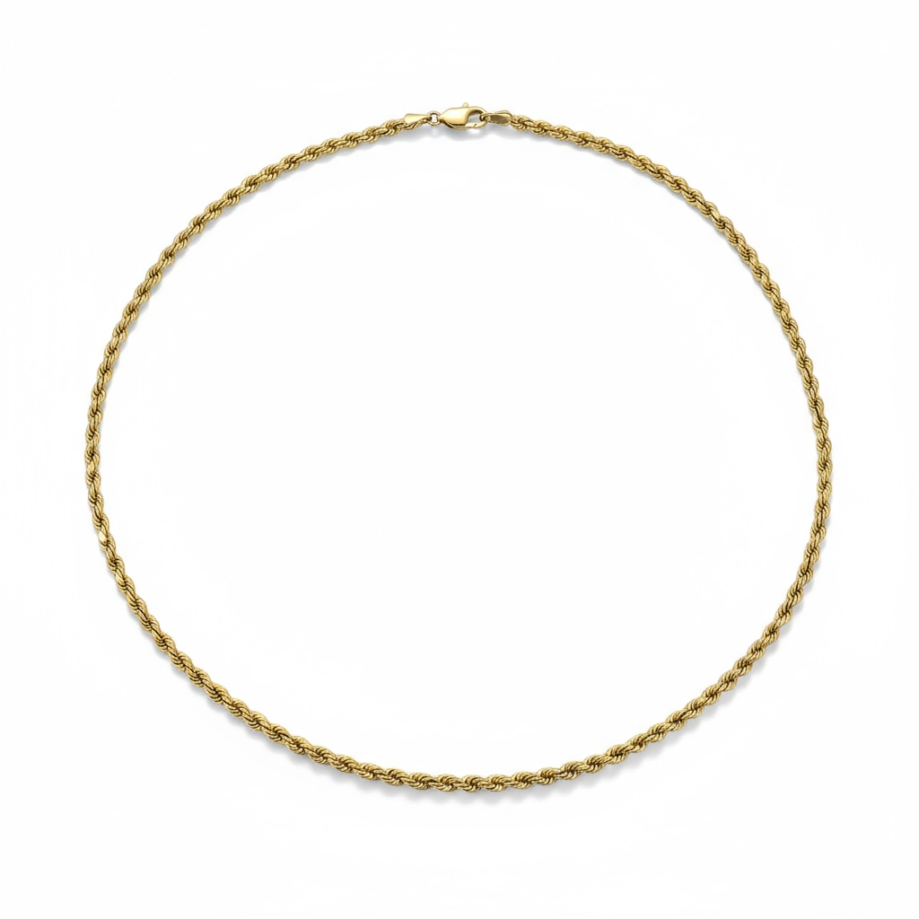 Chains Torzal 14 KT Hollow Size 20''*3mm Weight 5.9gm