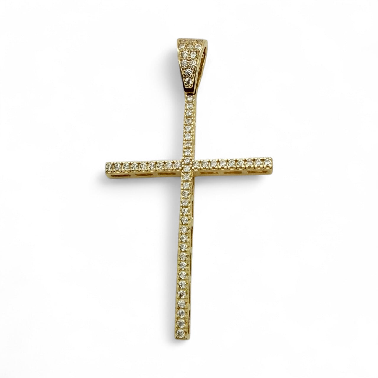 Pendants cross 14 KT zicornia Weight 2.3gm