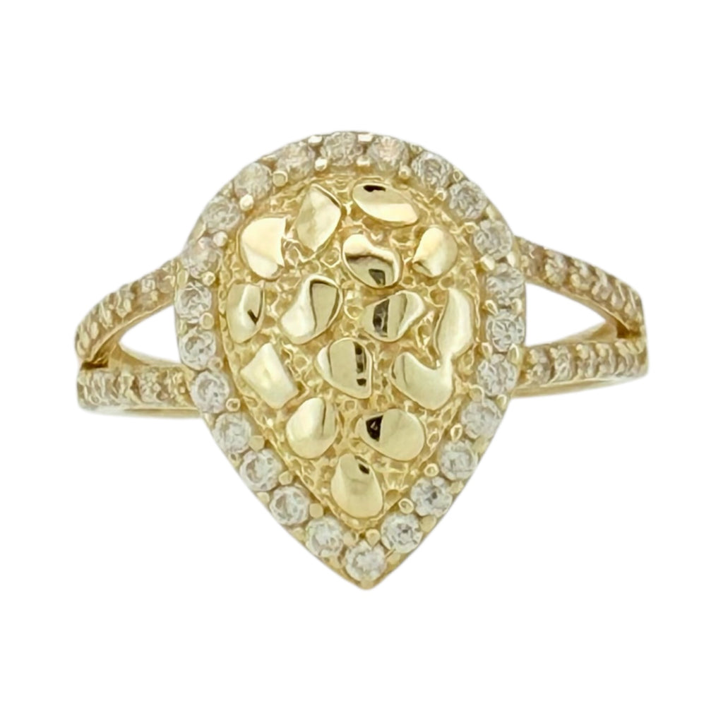 Rings Women 10k zicornia Size 7 1/4 Weight 2.2gm