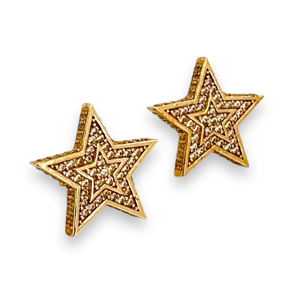Earrings Star 10k zicornia Weight 4GM