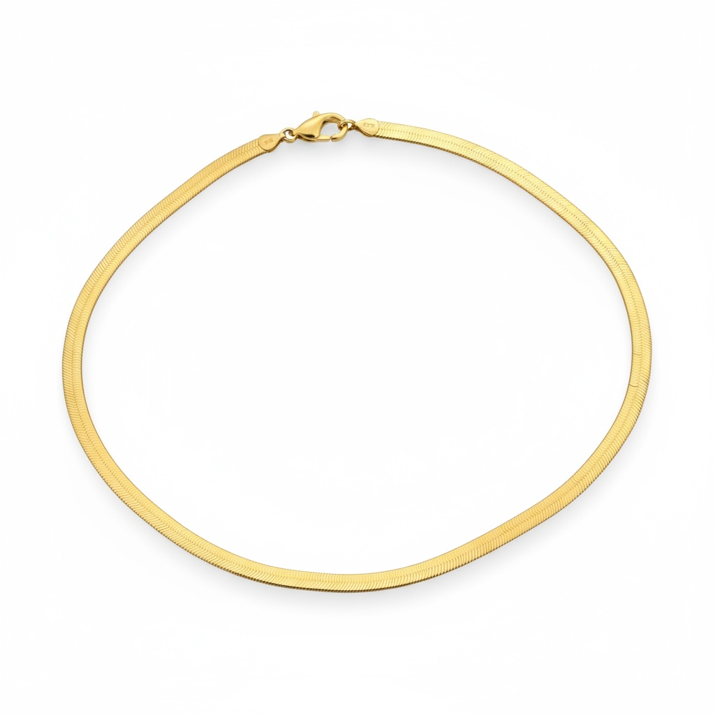 Chokers Omega 14 KT Hollow Size 20'' Weight 17.6gm