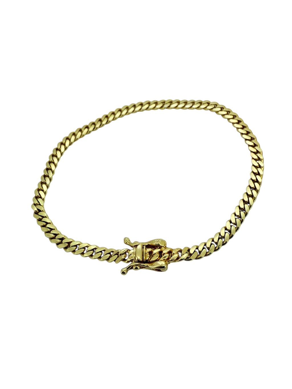 Bracelets Boy Cuban link 10k Solid gold Size 6''*3mm Weight 4.4gm