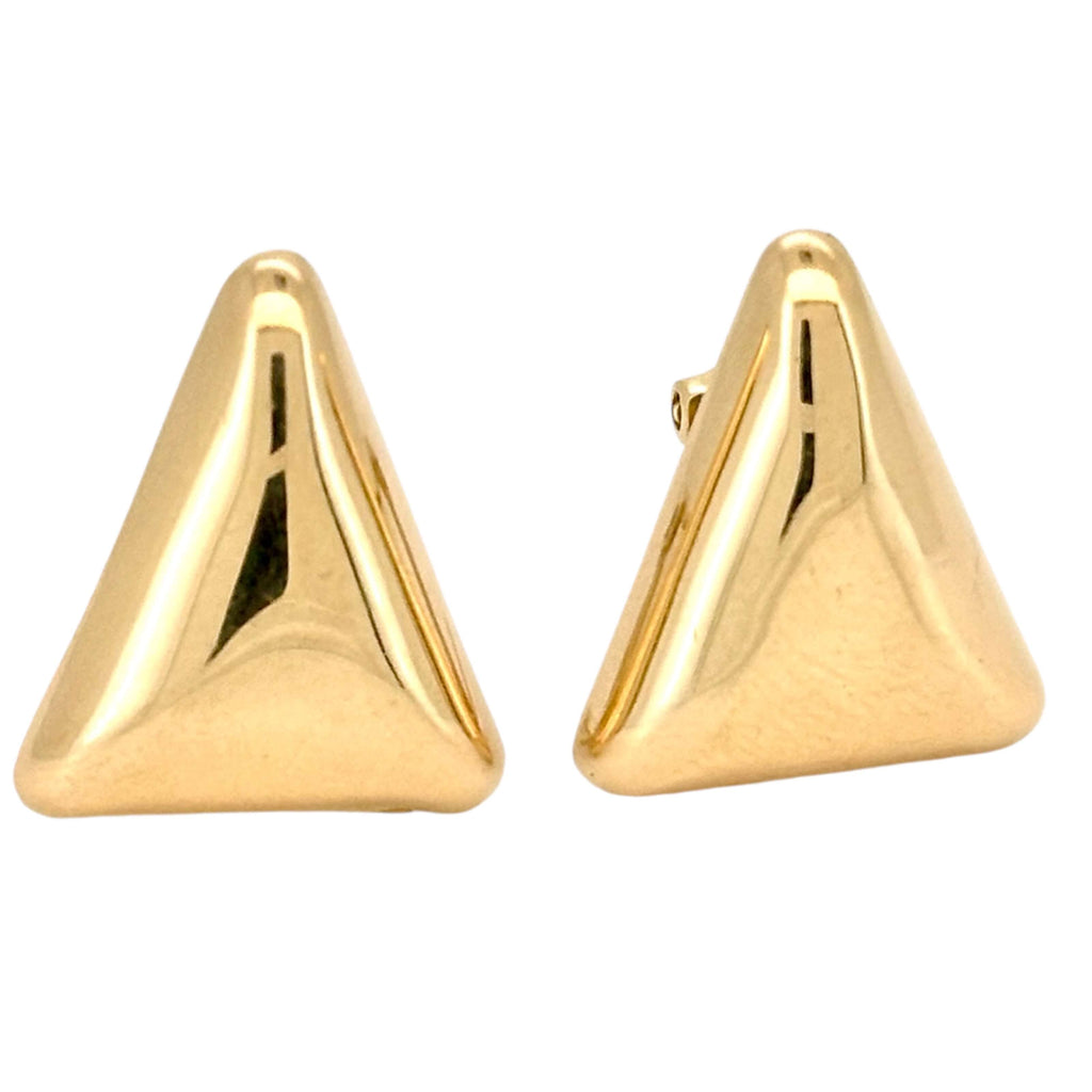 Earrings Omega 14 KT Hollow Weight 3.1GM