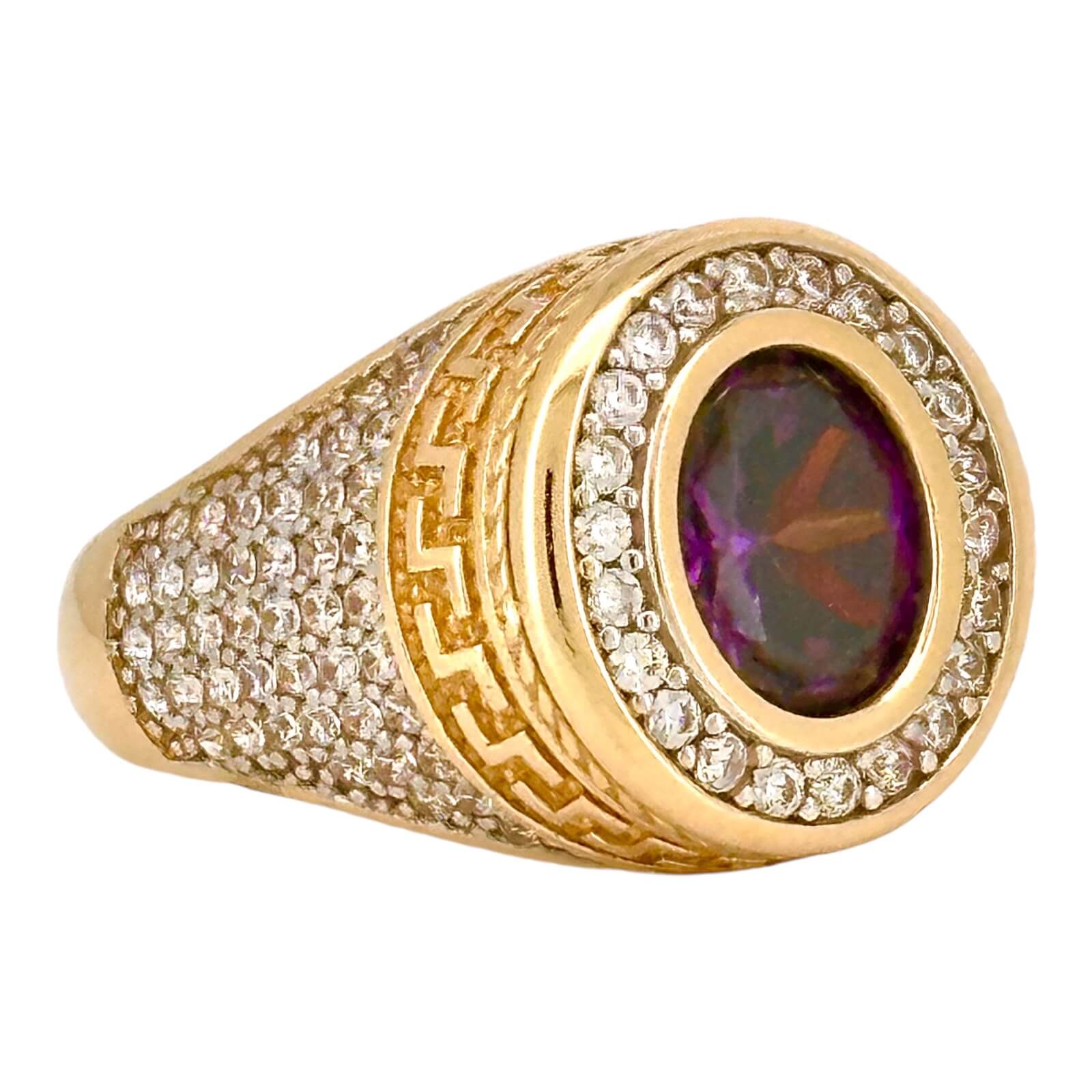 Rings Men 14 KT zicornia Size size 10 1/2 Weight 8.1gm