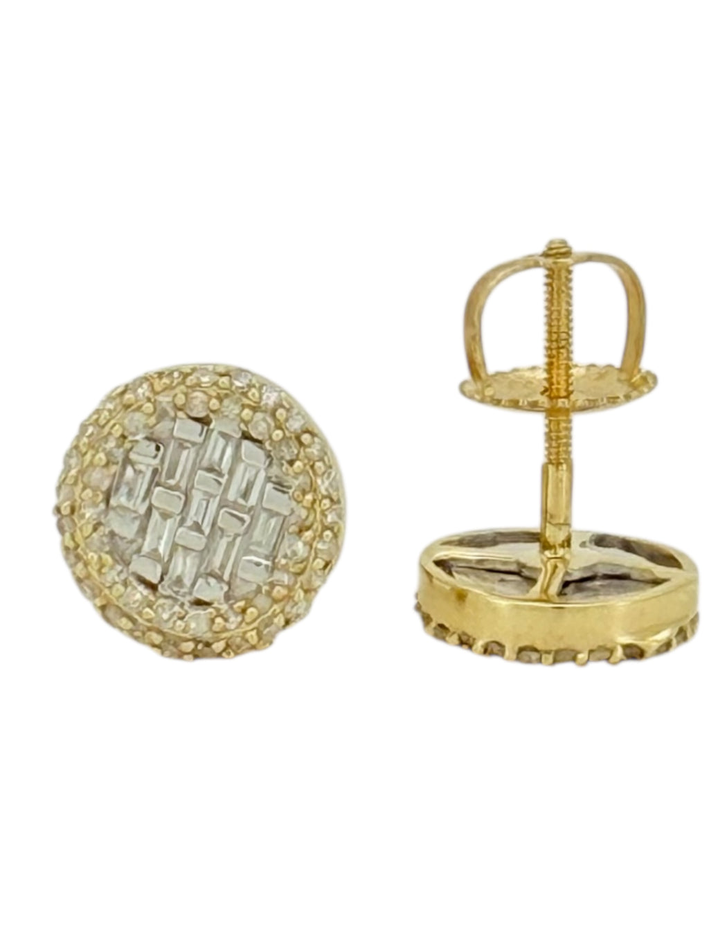 Earrings 0.36ct 14 KT diamonds Weight 2gm