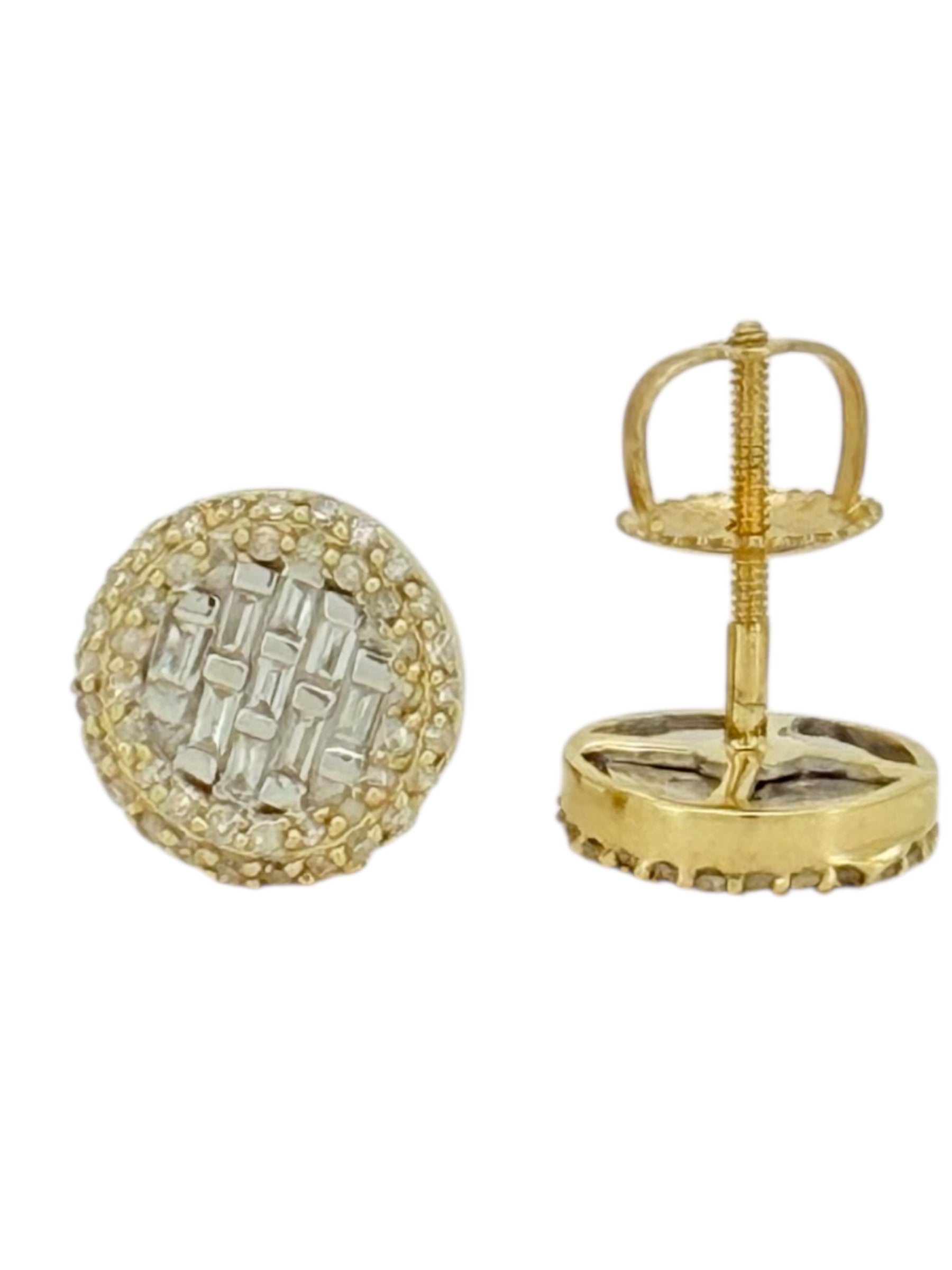 Earrings 0.36ct 14 KT diamonds Weight 2gm