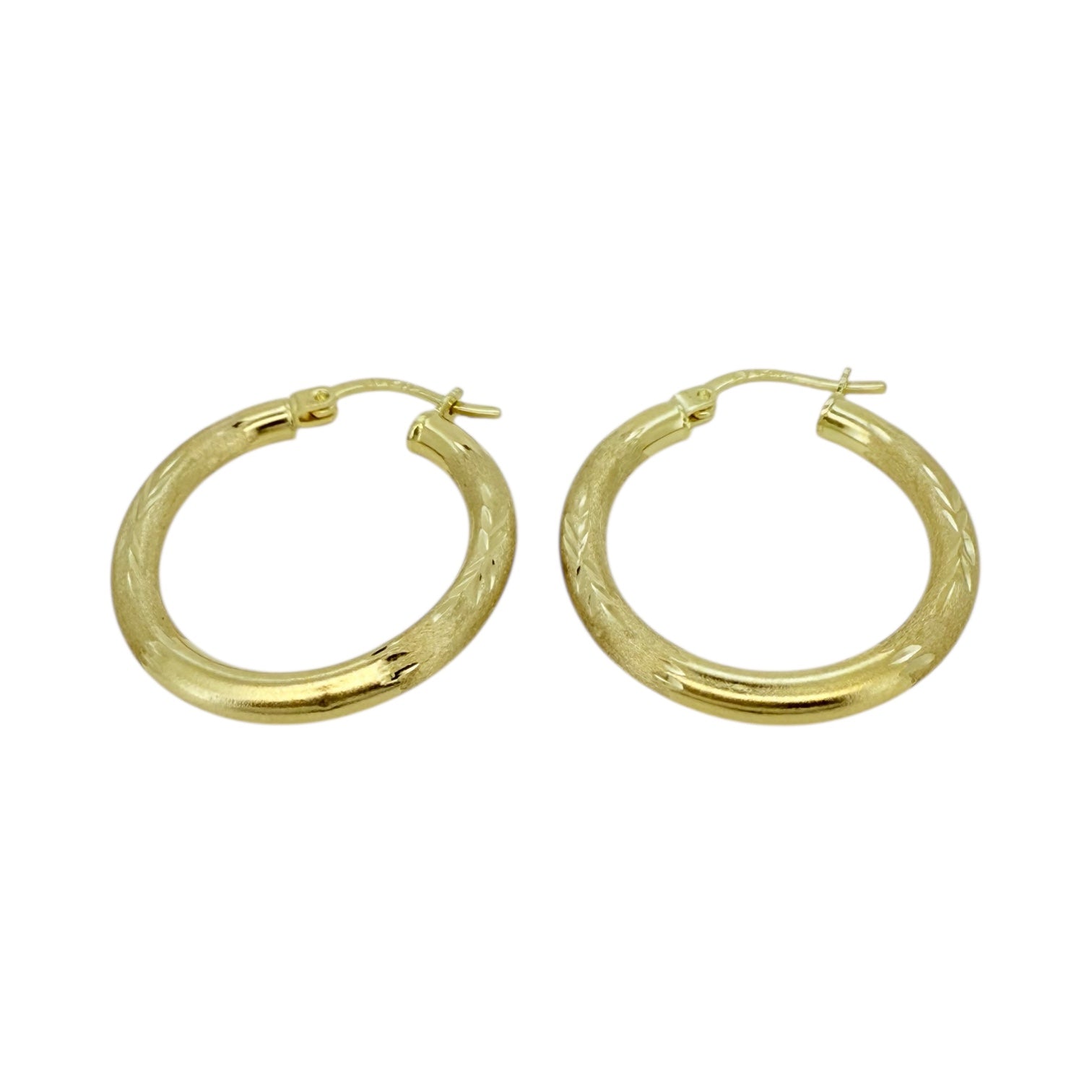 Earrings Hoops 10k Hollow Weight 1.7gm
