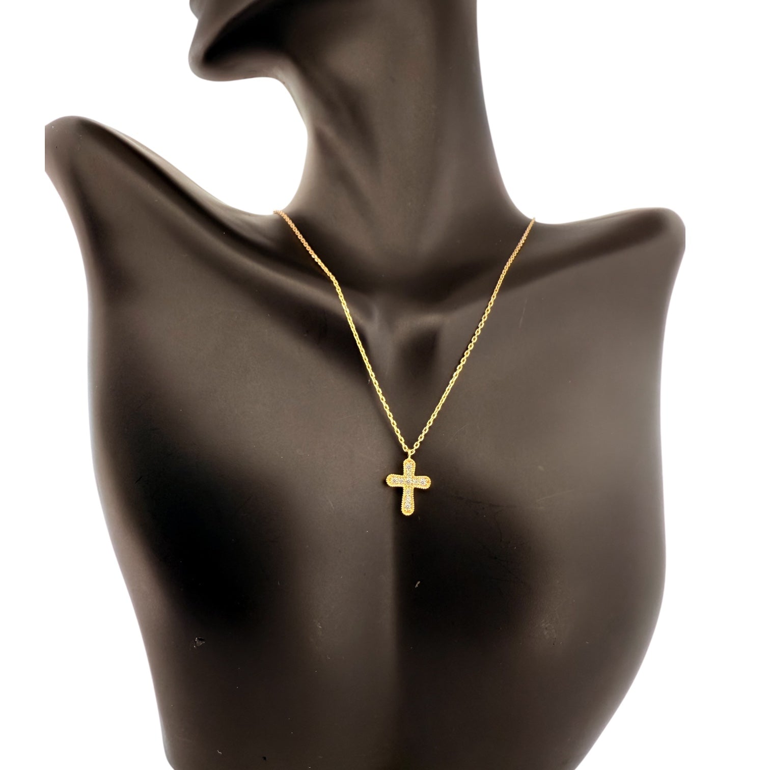 Chains 14 KT zicornia Size 17'' Weight 2.1gm