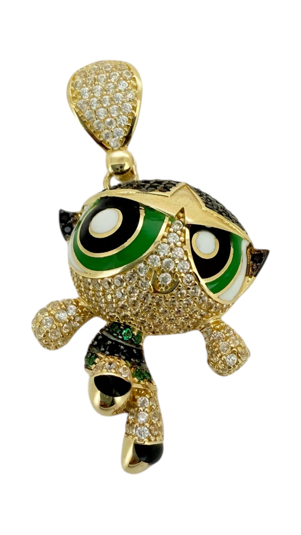 Pendants Power Girl 10k zicornia Weight 7.1gm