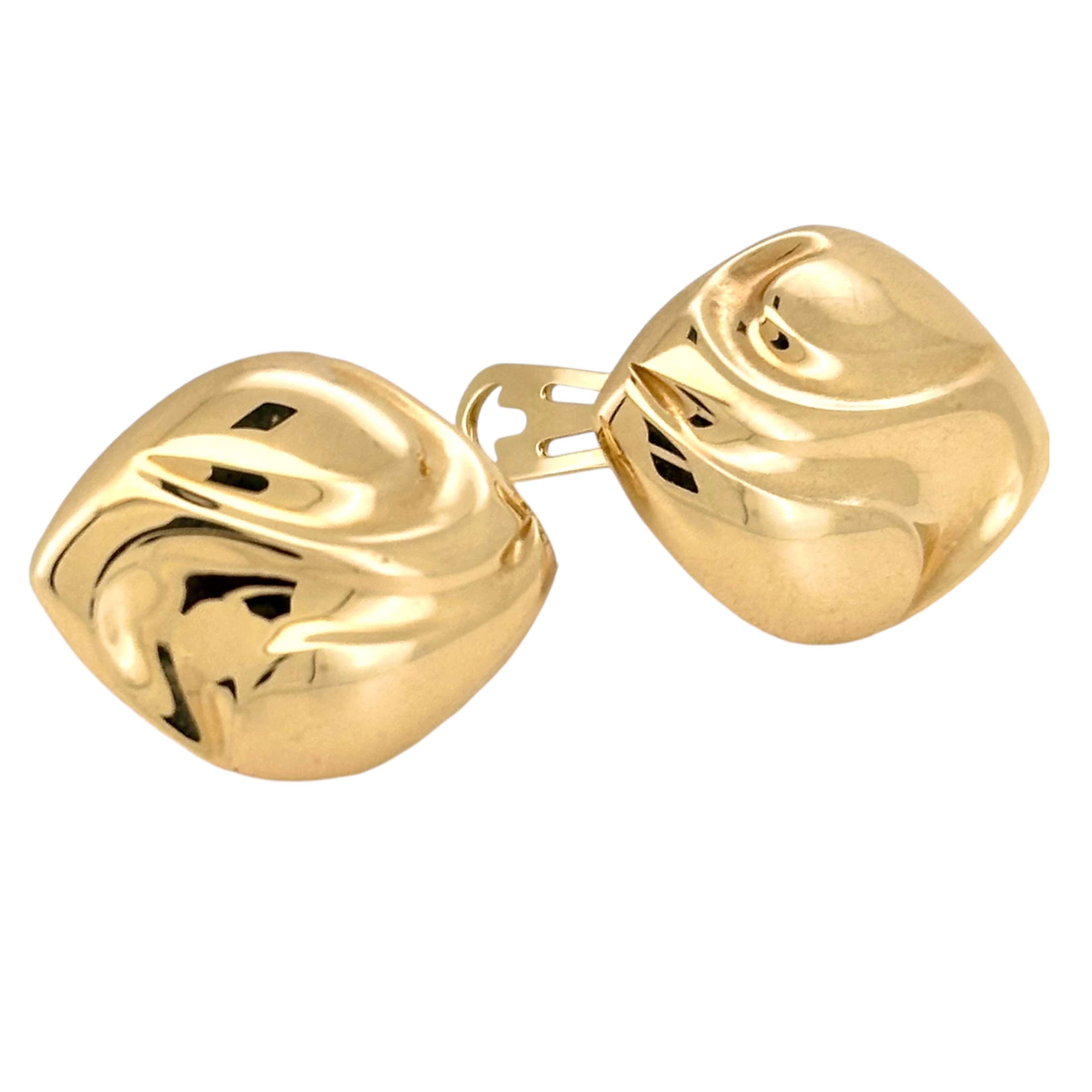 Earrings Omega 14 KT Hollow Weight 4.8gm