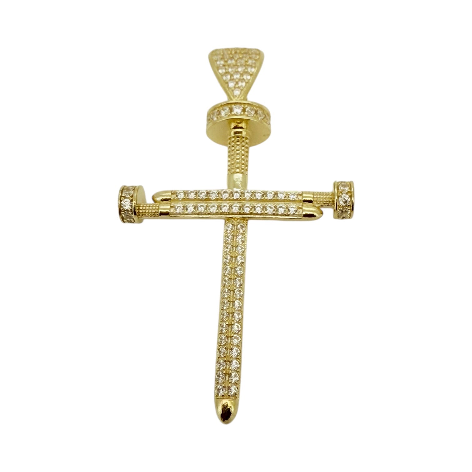 Pendants cross 10k zicornia Weight 4.9gm
