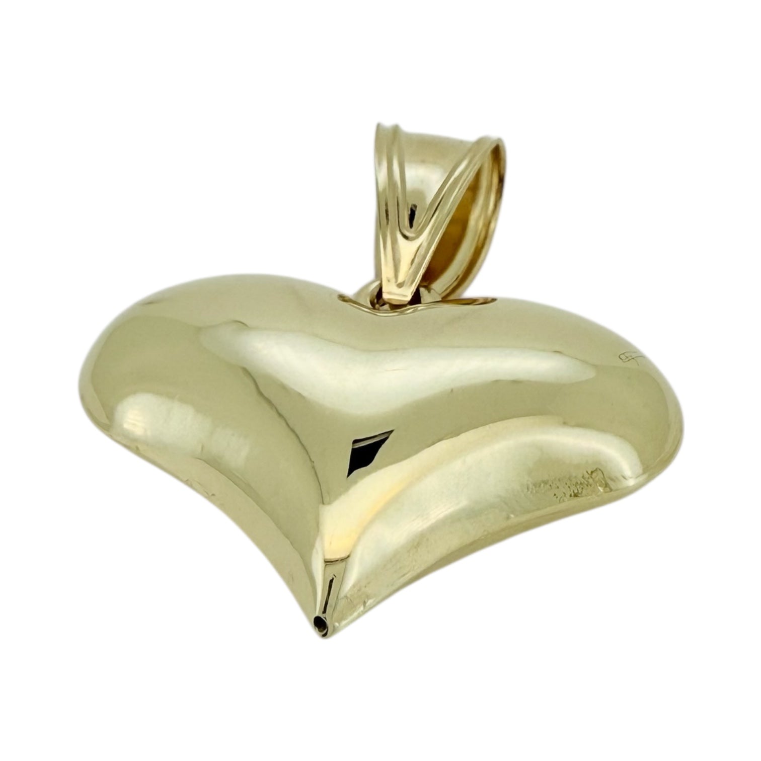 Pendants heart 10k Hollow Weight 2.9gm