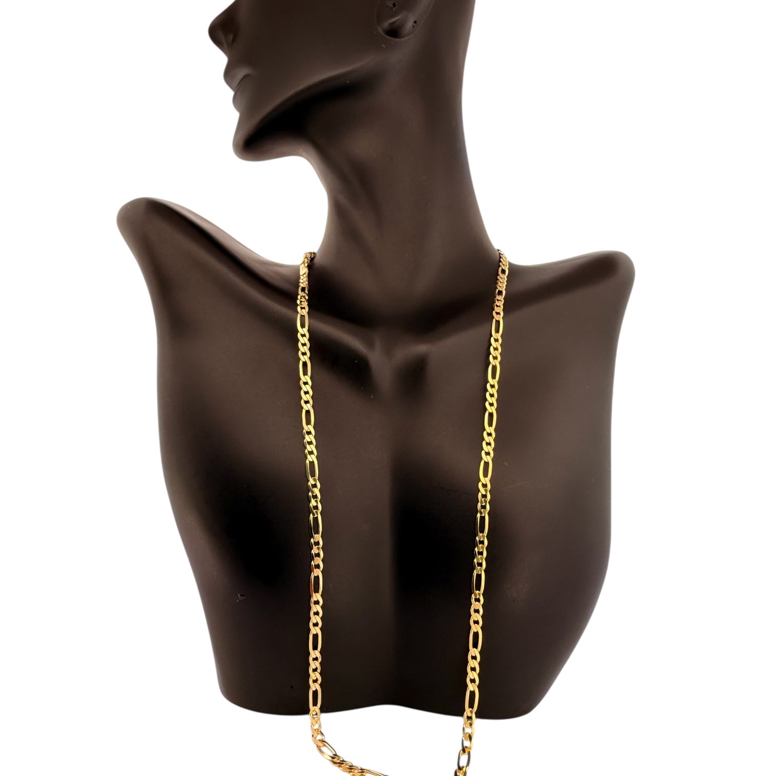 Chains Figaro 10k Solid gold Size 20''*3.2mm Weight 6.4gm