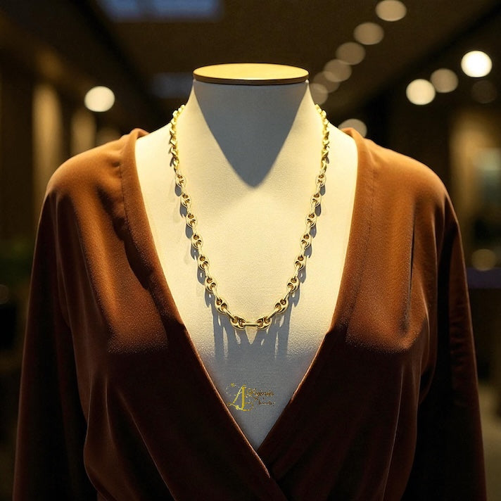 Chains Marine chain 10k Hollow Size 16''*4.8mm Weight 9.8gm