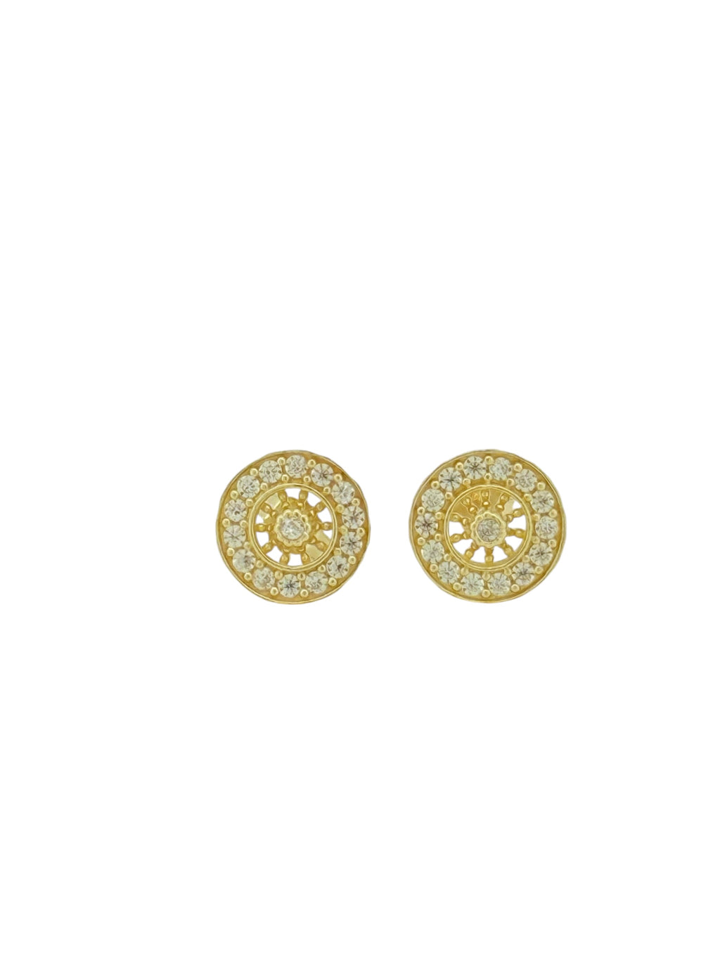 Earrings 10k zicornia Weight 2gm