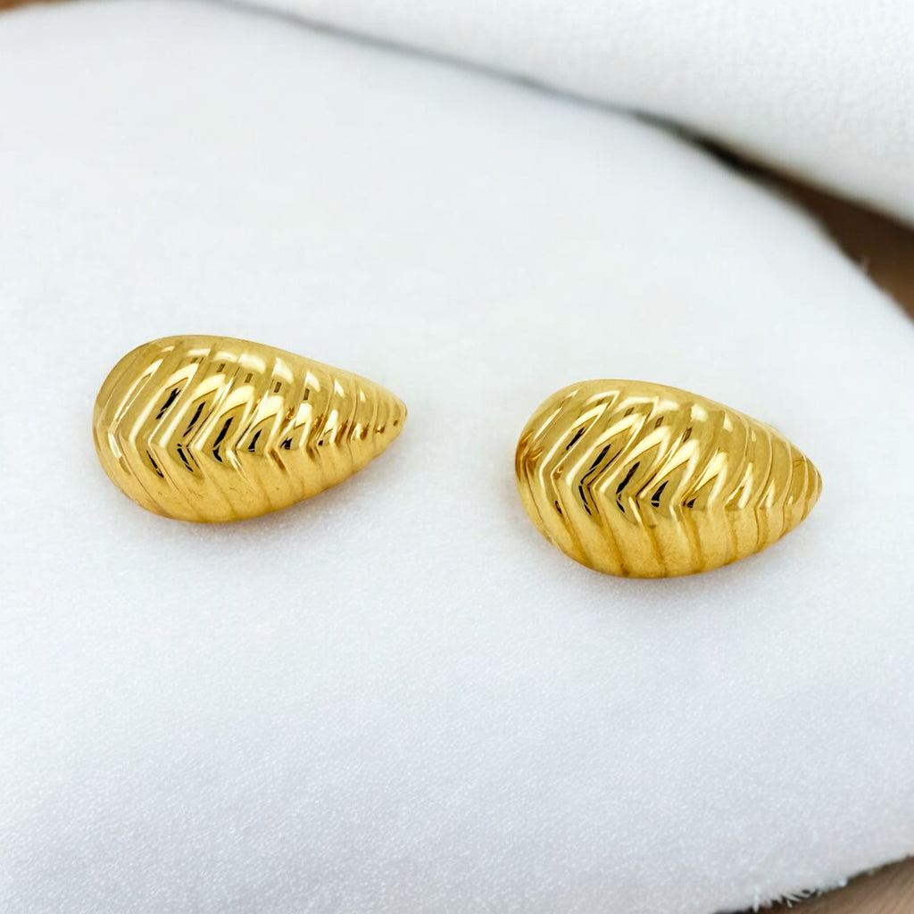 Earrings Omega 10k Hollow Weight 3.3gm