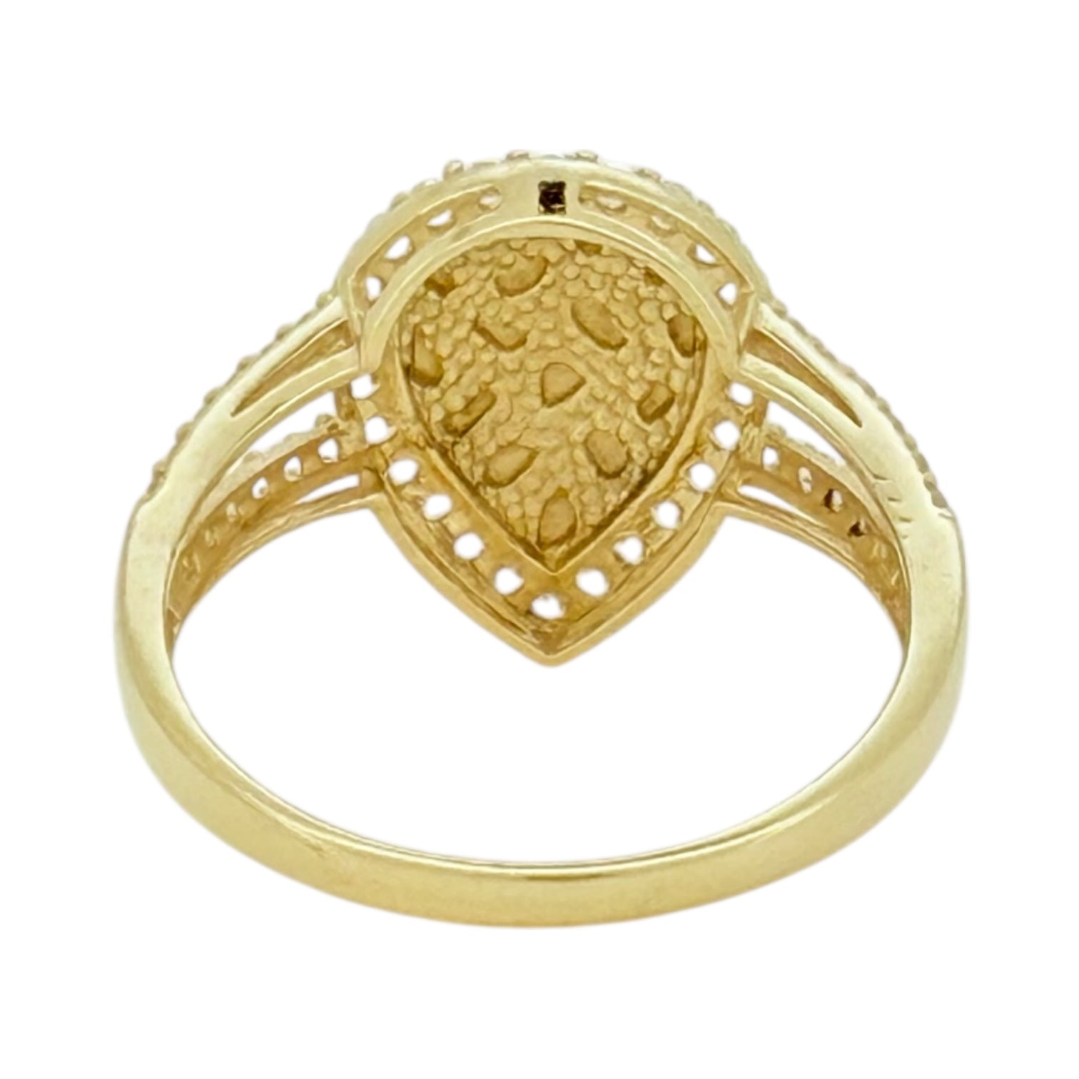 Rings Women 10k zicornia Size 7 1/4 Weight 2.2gm