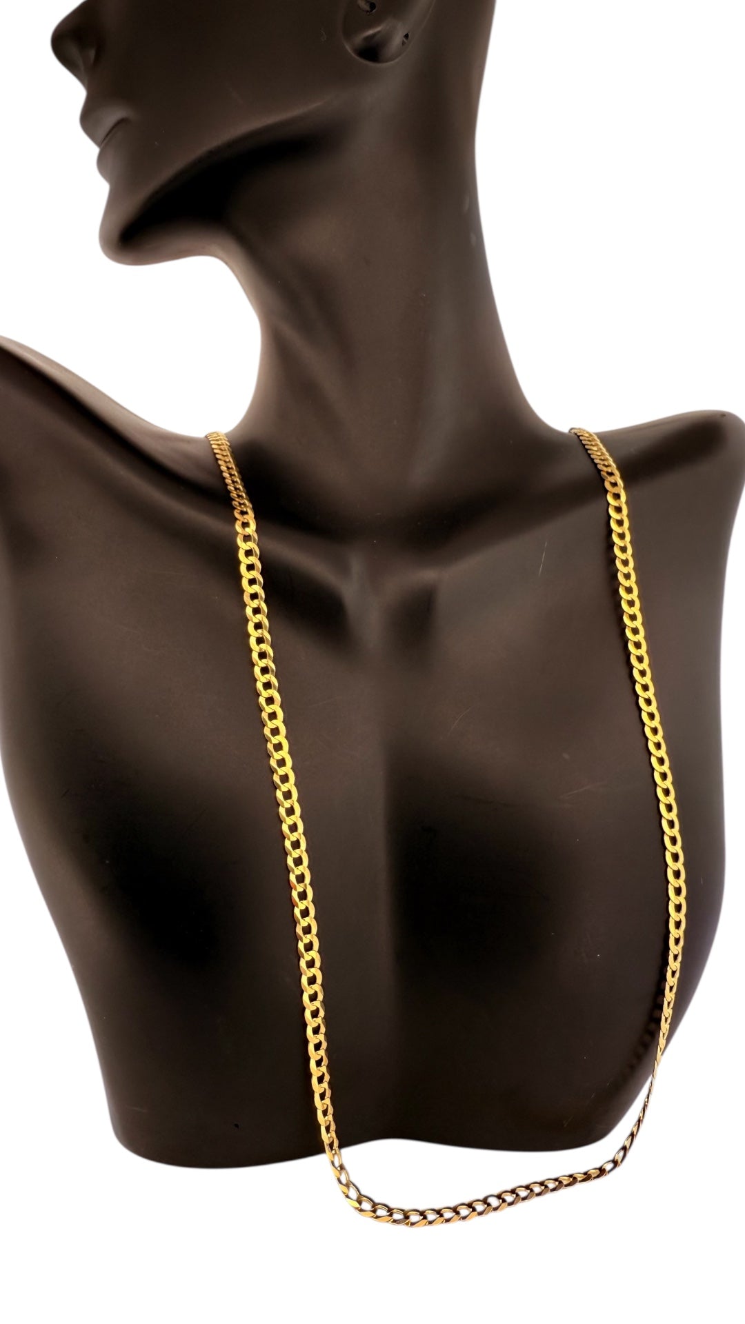 Chains Cuban link 10k Solid gold Size 16''*3.6mm Weight 5.1gm