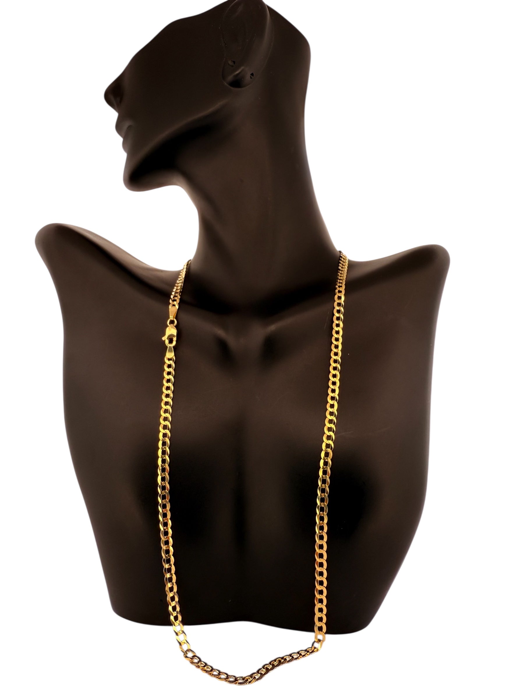 Chains 10k Solid gold Size 22''*4.6mm Weight 11.8gm