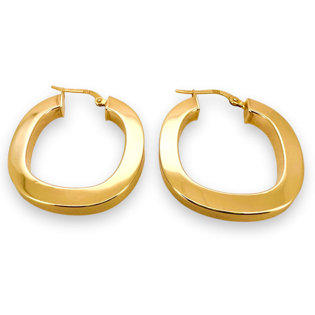 Earrings Hoops 10k Hollow Weight 4.2gm