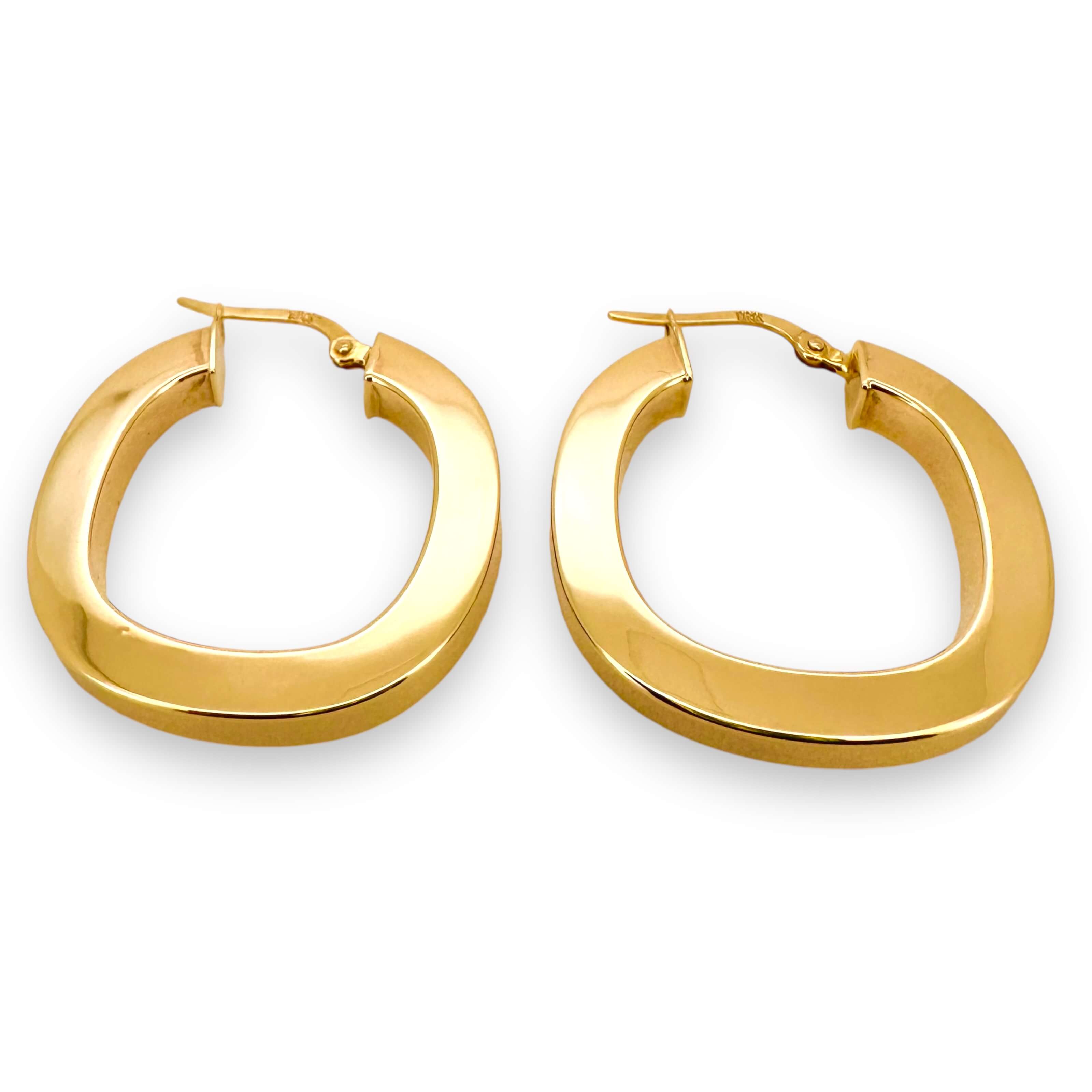 Earrings Hoops 10k Hollow Weight 4.2gm