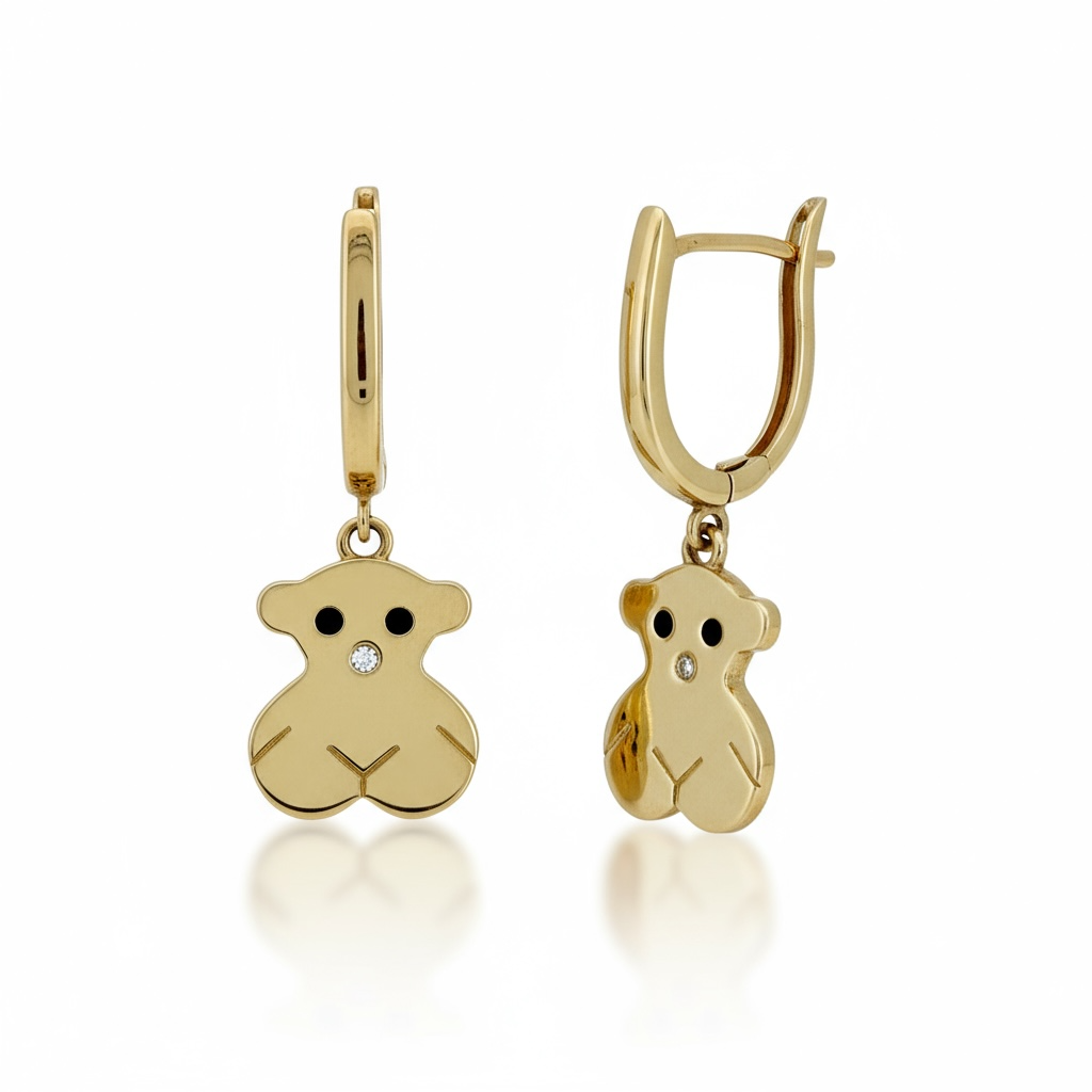 Earrings 14 KT Solid gold Weight 2.7GM