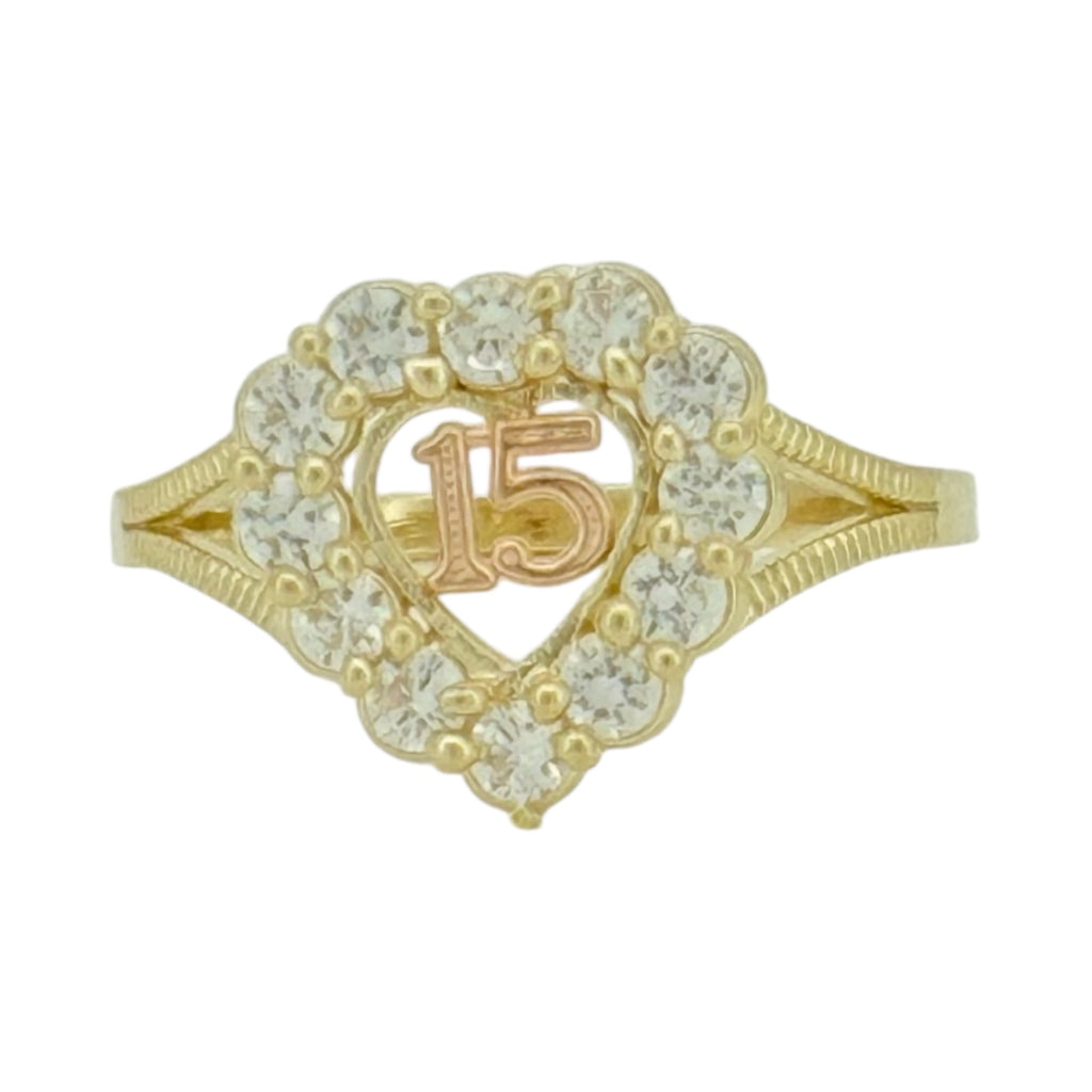 Rings Women 10k zicornia Size 6 3/4 Weight 1.6gm