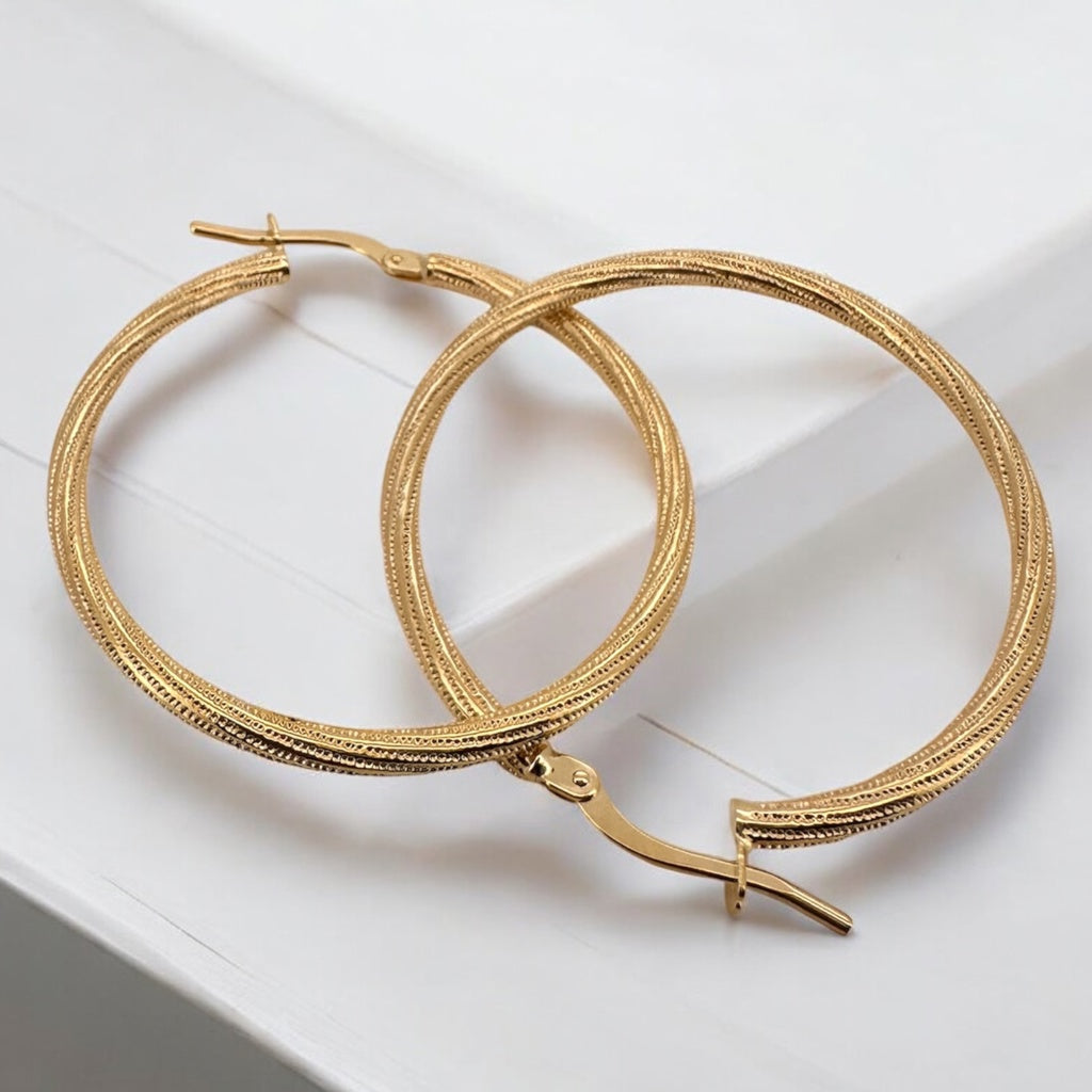 Earrings Crooked 10k Hollow Weight 1.6gm