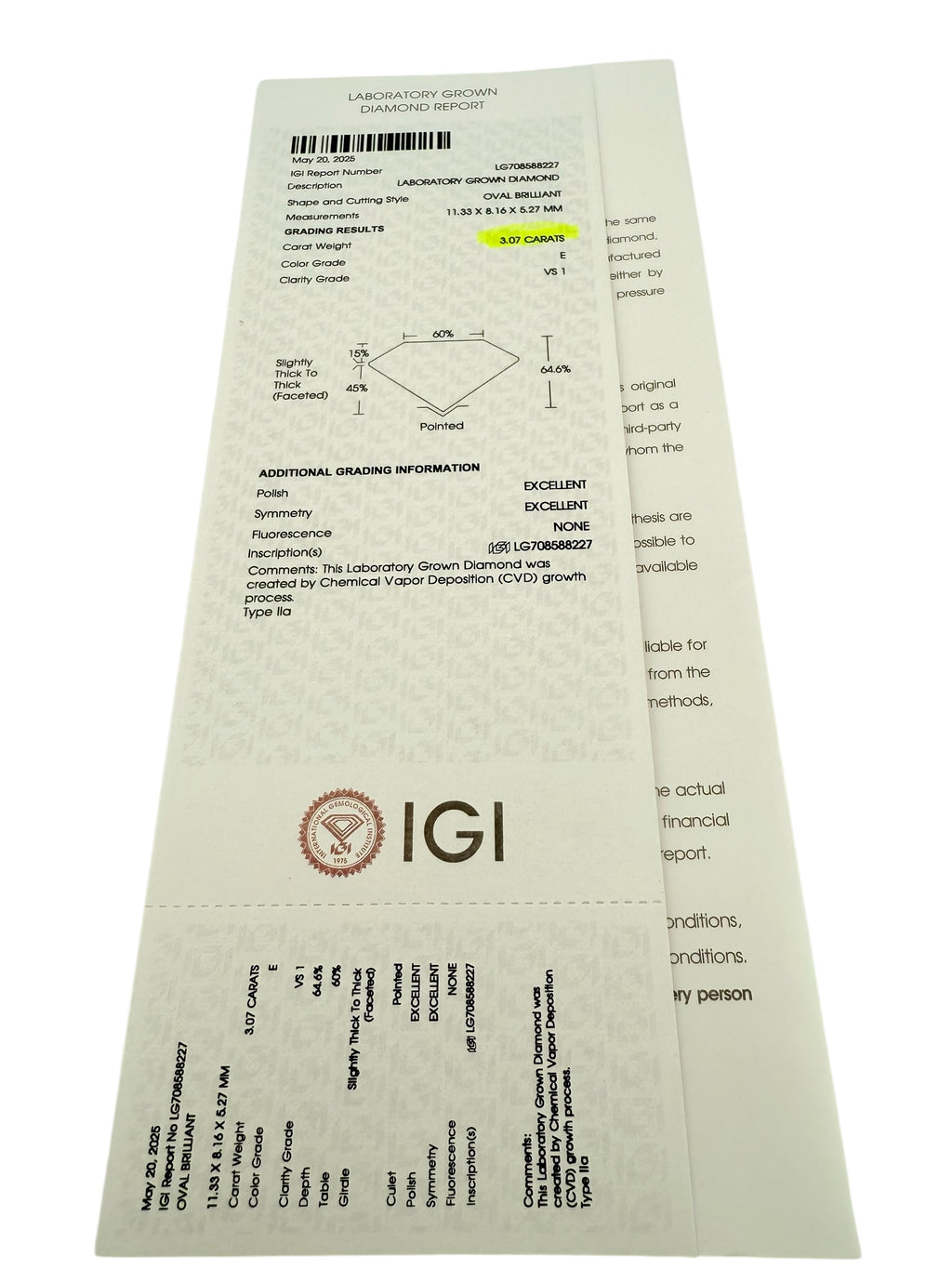 Rings Women OV 3.07ct/E,VS1 14 KT Lab diamonds Size 4 3/4 Weight 3.47gm