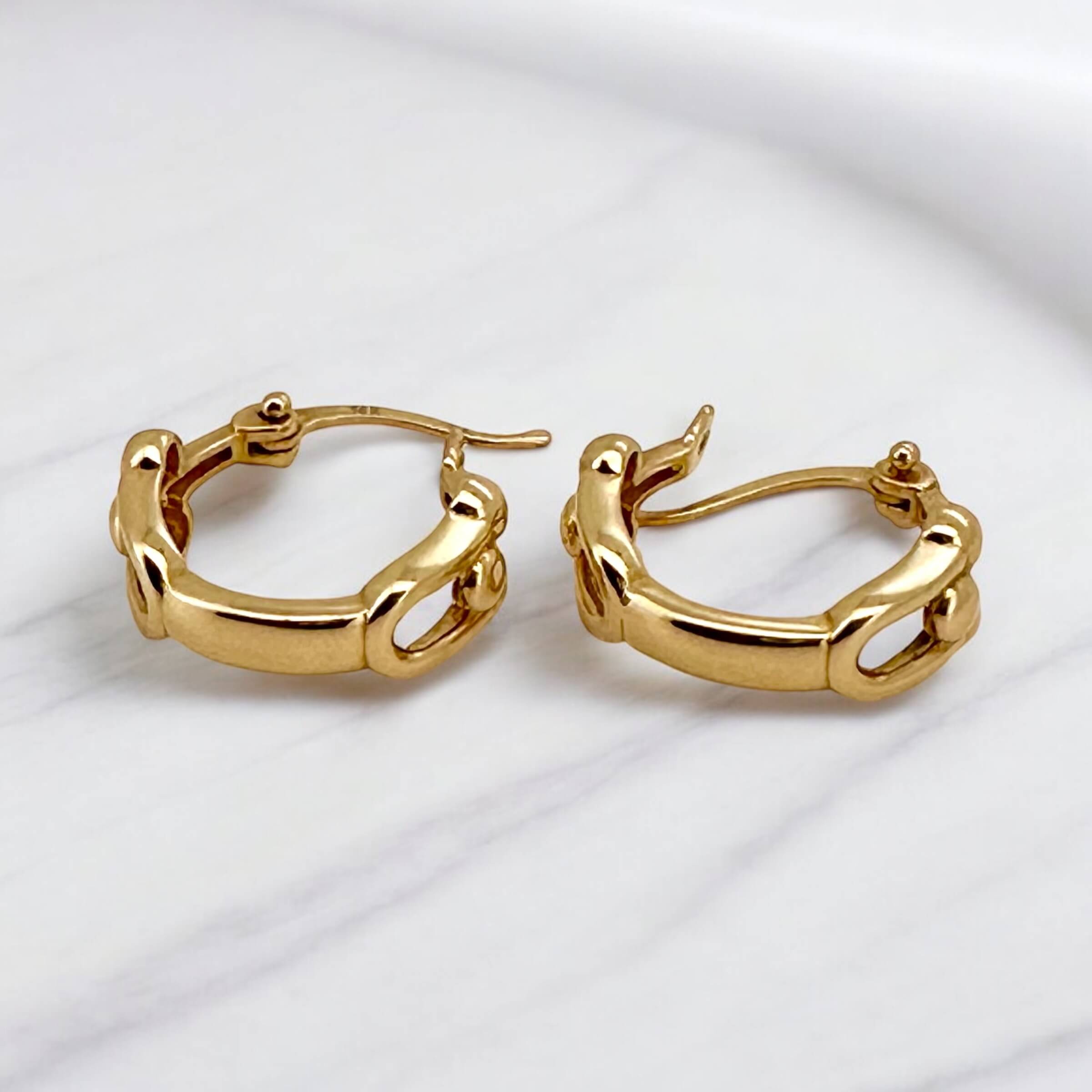 Earrings 14 KT Hollow Weight 2.5GM