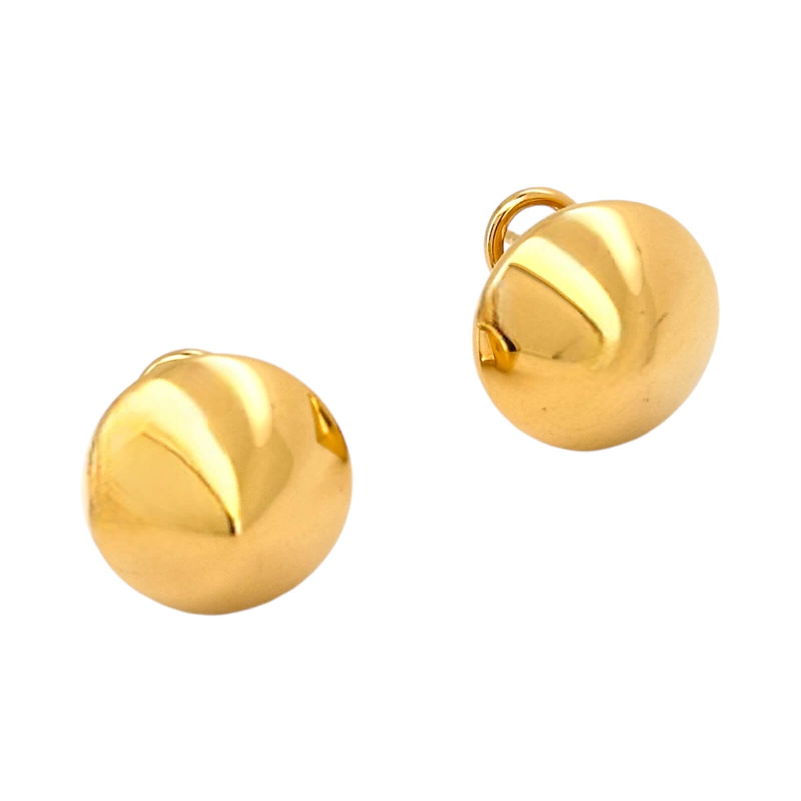 Earrings Omega 14 KT Hollow Weight 4.3GM