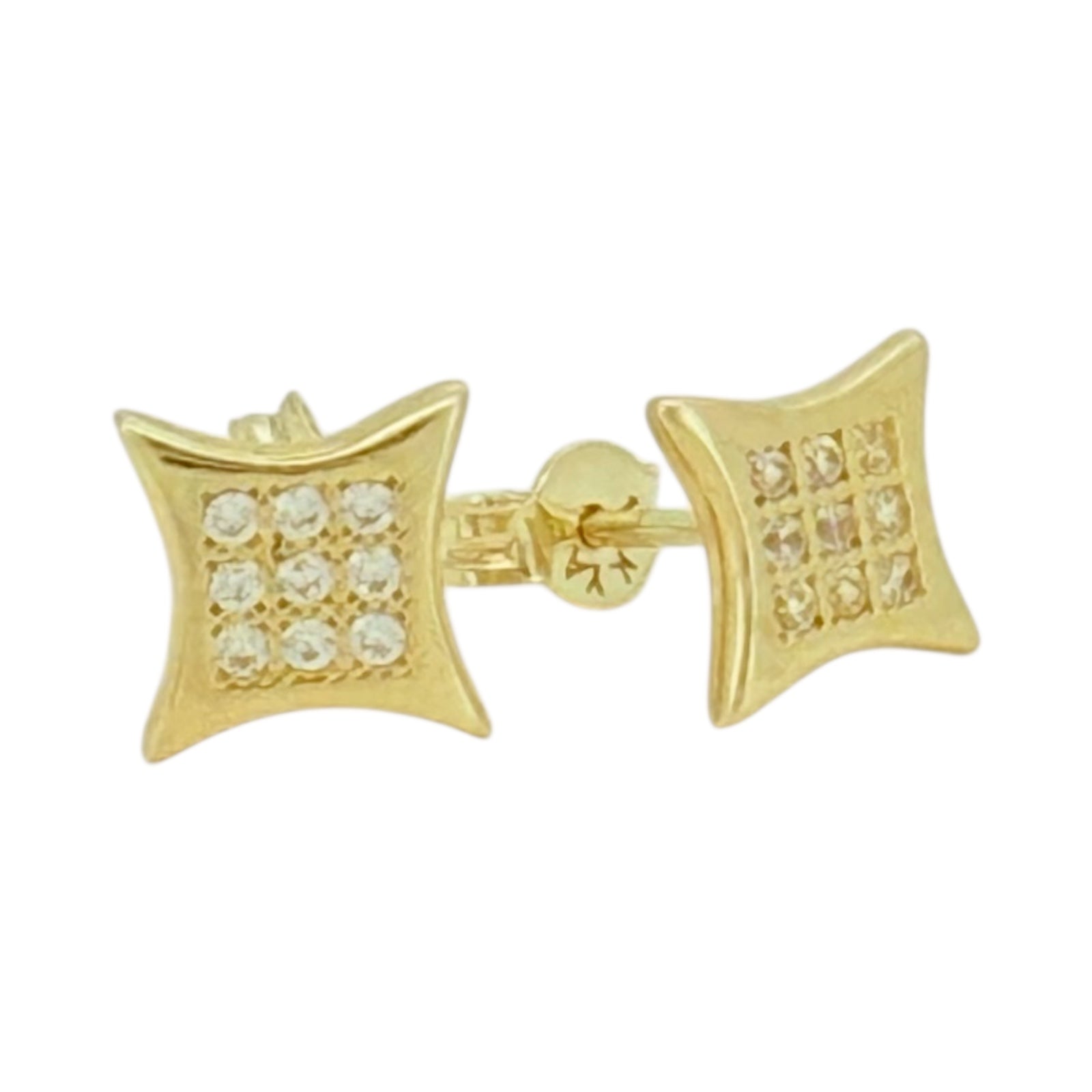 Earrings 10k zicornia Weight 0.9gm