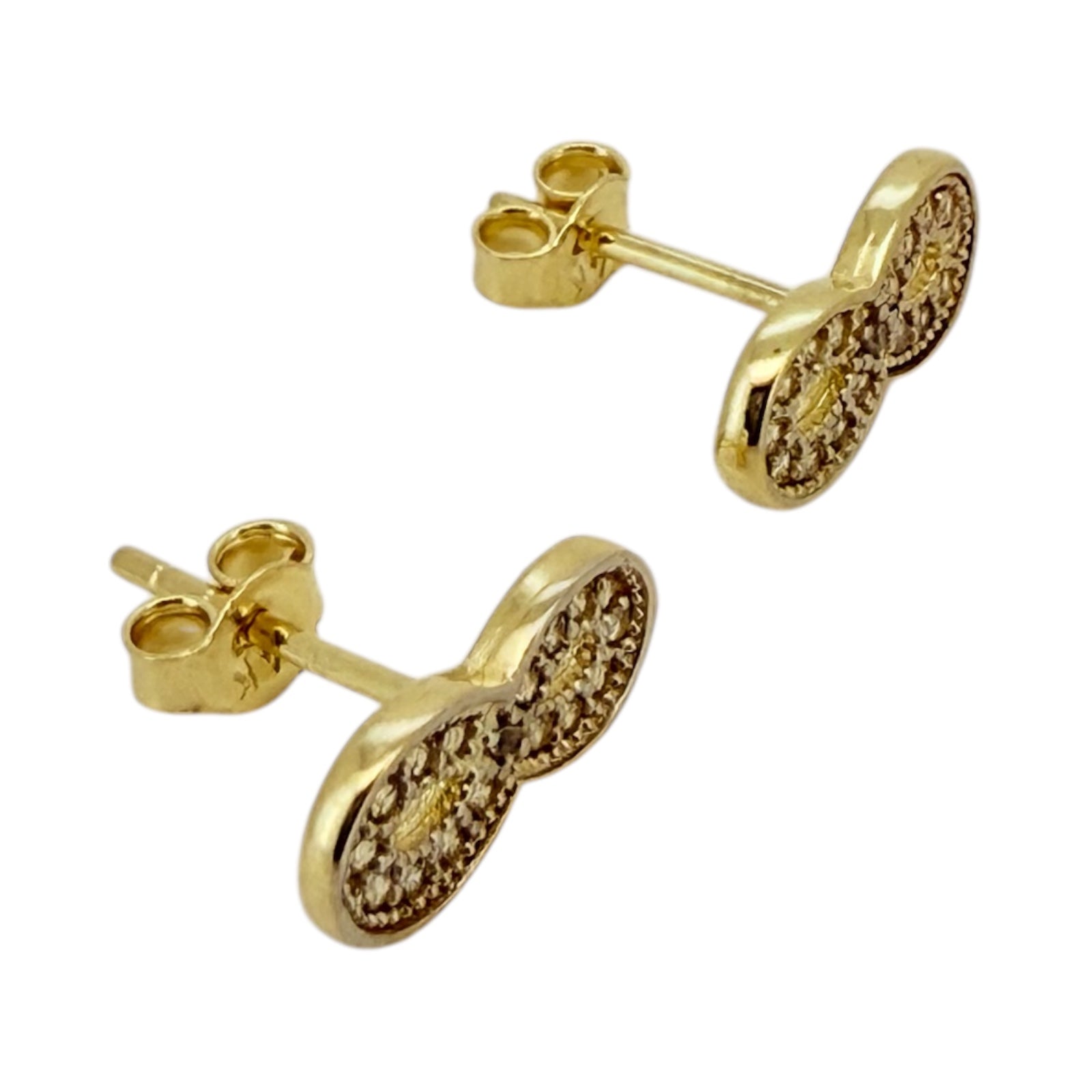 Earrings 14 KT zicornia Weight 1.5gm