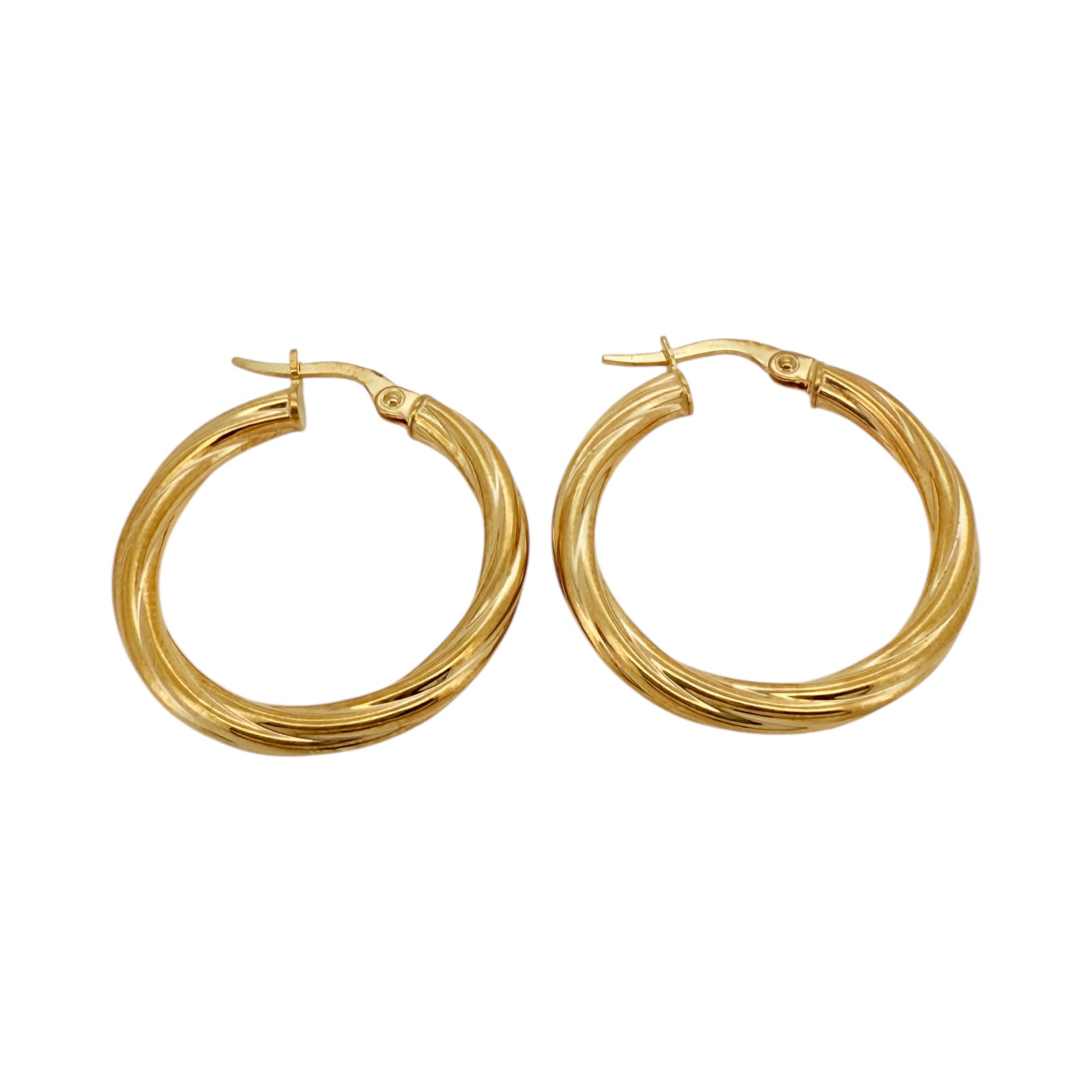 Earrings Crooked 10k Hollow Weight 1.8gm