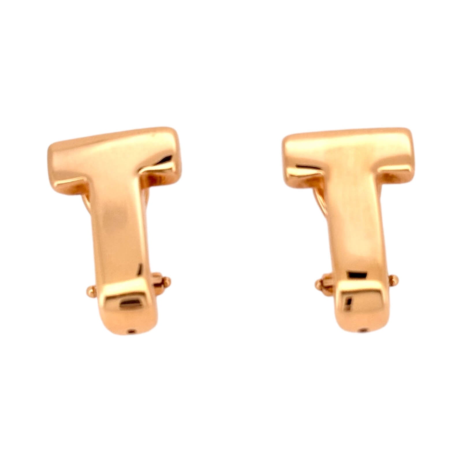 Earrings Omega 14 KT Hollow Weight 4.1GM