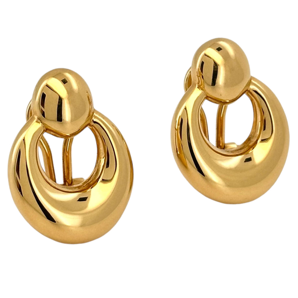 Earrings Omega 14 KT Hollow Weight 5gm